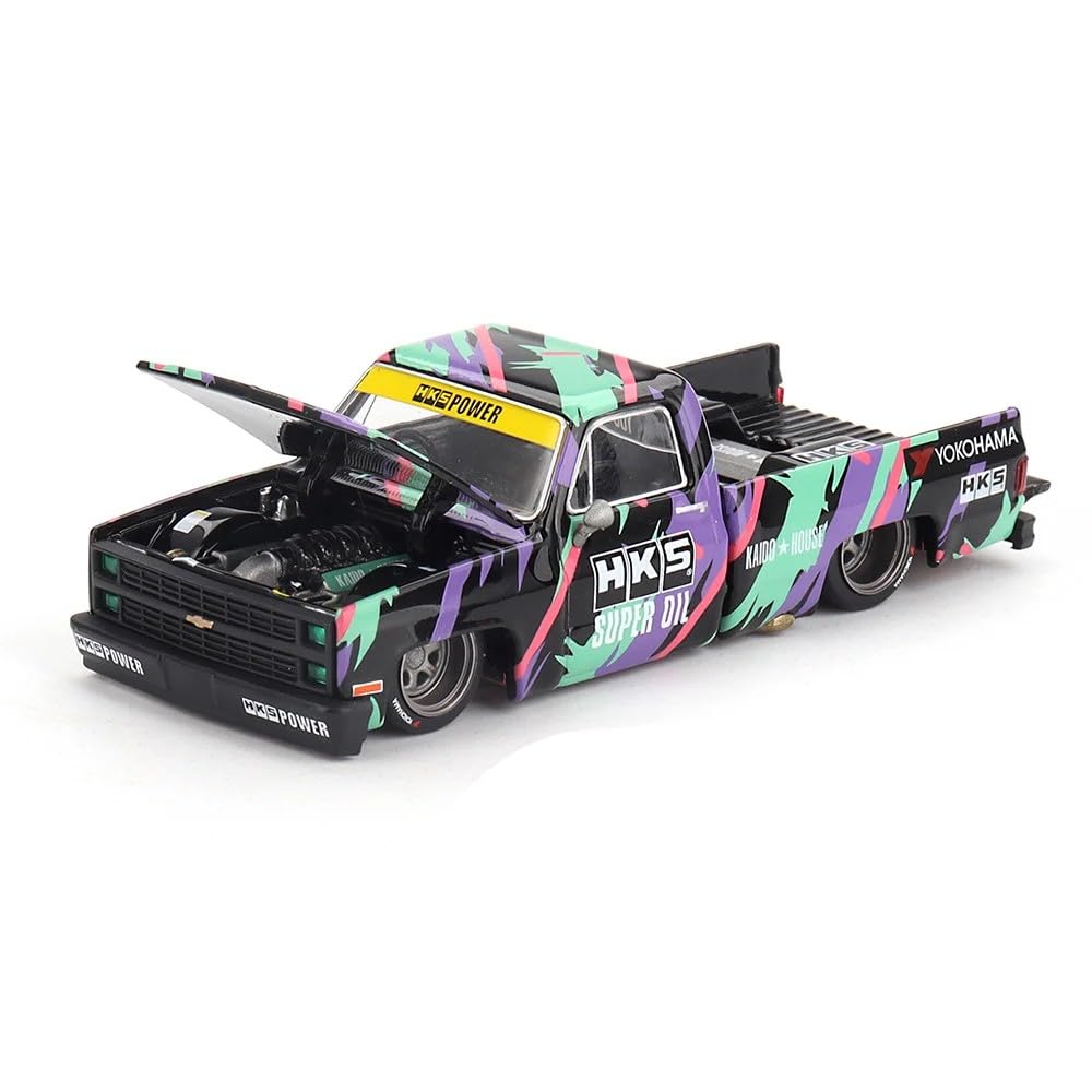 Kaido House x Mini GT KHMG174 1:64 Diecast Chevy Silverado HKS V1 Limited Edition