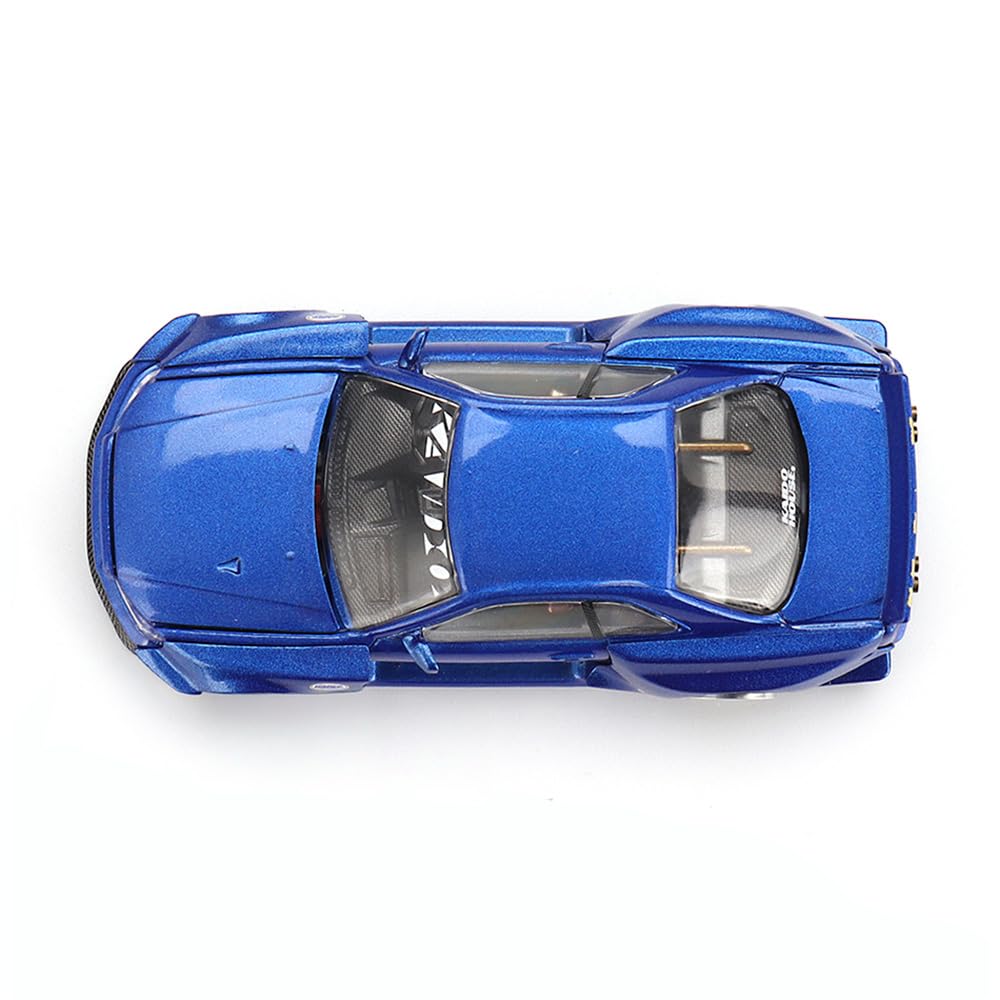 Kaido Works KHMG158 1:64 Nissan Skyline GT-R (R34) Diecast – Shinjuku V2 Blue Limited Edition
