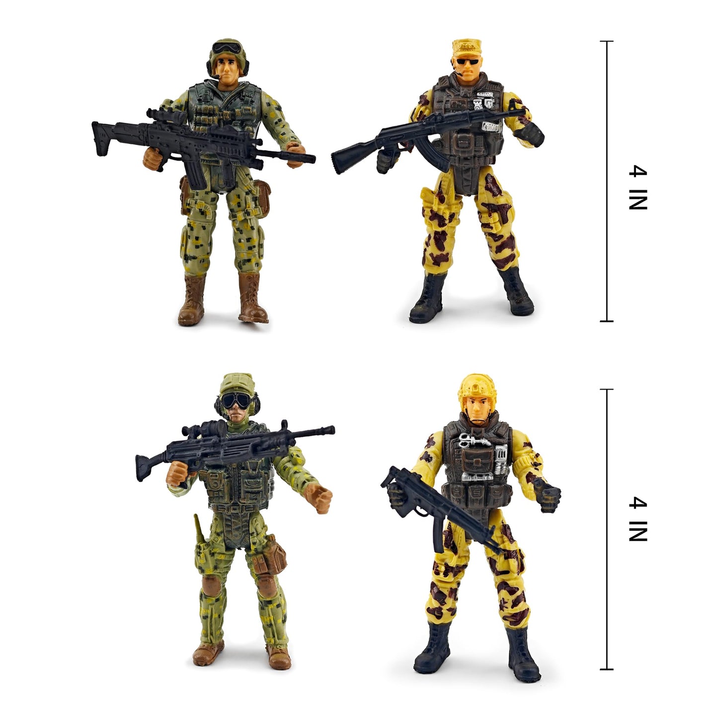 KAIM Army Toys for Boys 3-7 | Military Playset with Lights & Sounds