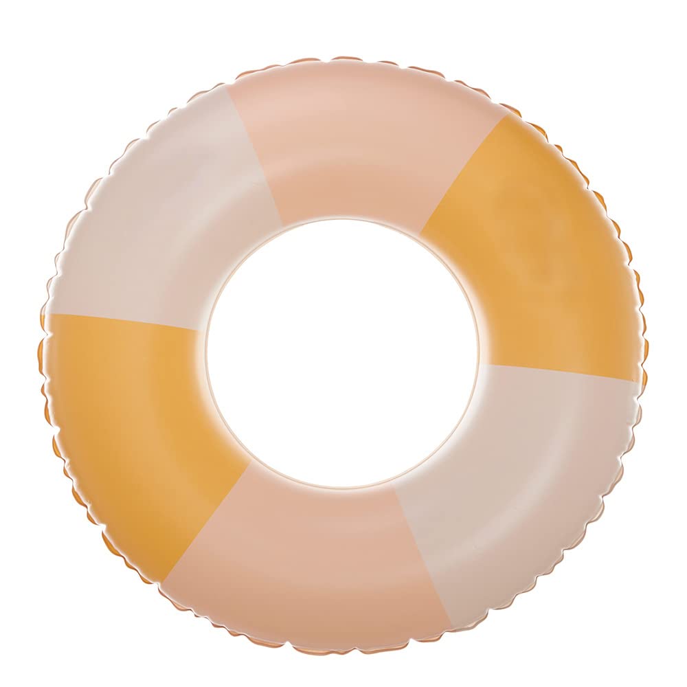 KAIMRED Pool Floats for Kids (Ages 5-10) | Yellow Inflatable Swim Rings, 10.5in Inner / 23in Outer