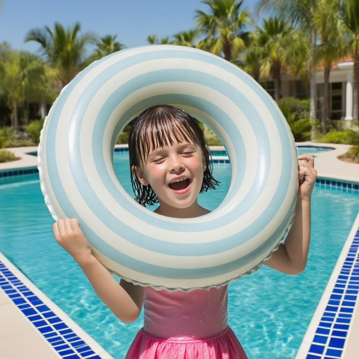 KAIMRED Pool Floats for Kids – 11in Inner, 23in Outer Ring Tubes (Mix-2)