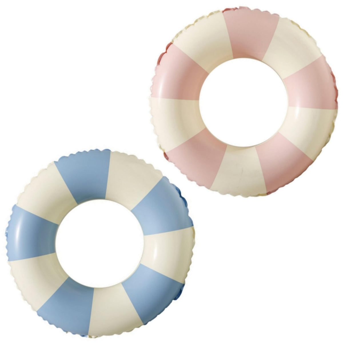 KAIMRED Pool Floats for Kids – 11in Inner, 23in Outer Rings (Pink/Blue)