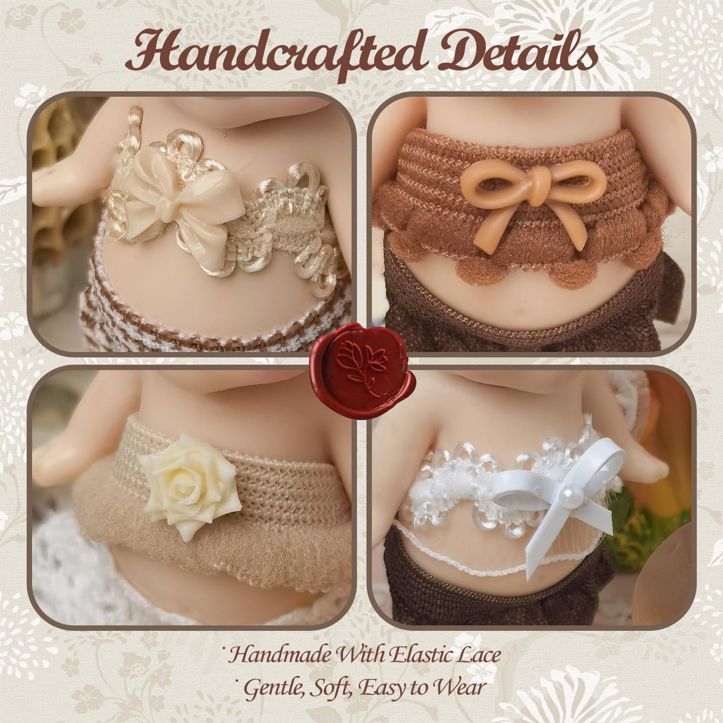 Kaitiaki Creamy Latte Charm: 4-Piece Outfit Set for 3-Inch Sonny Angel Dolls