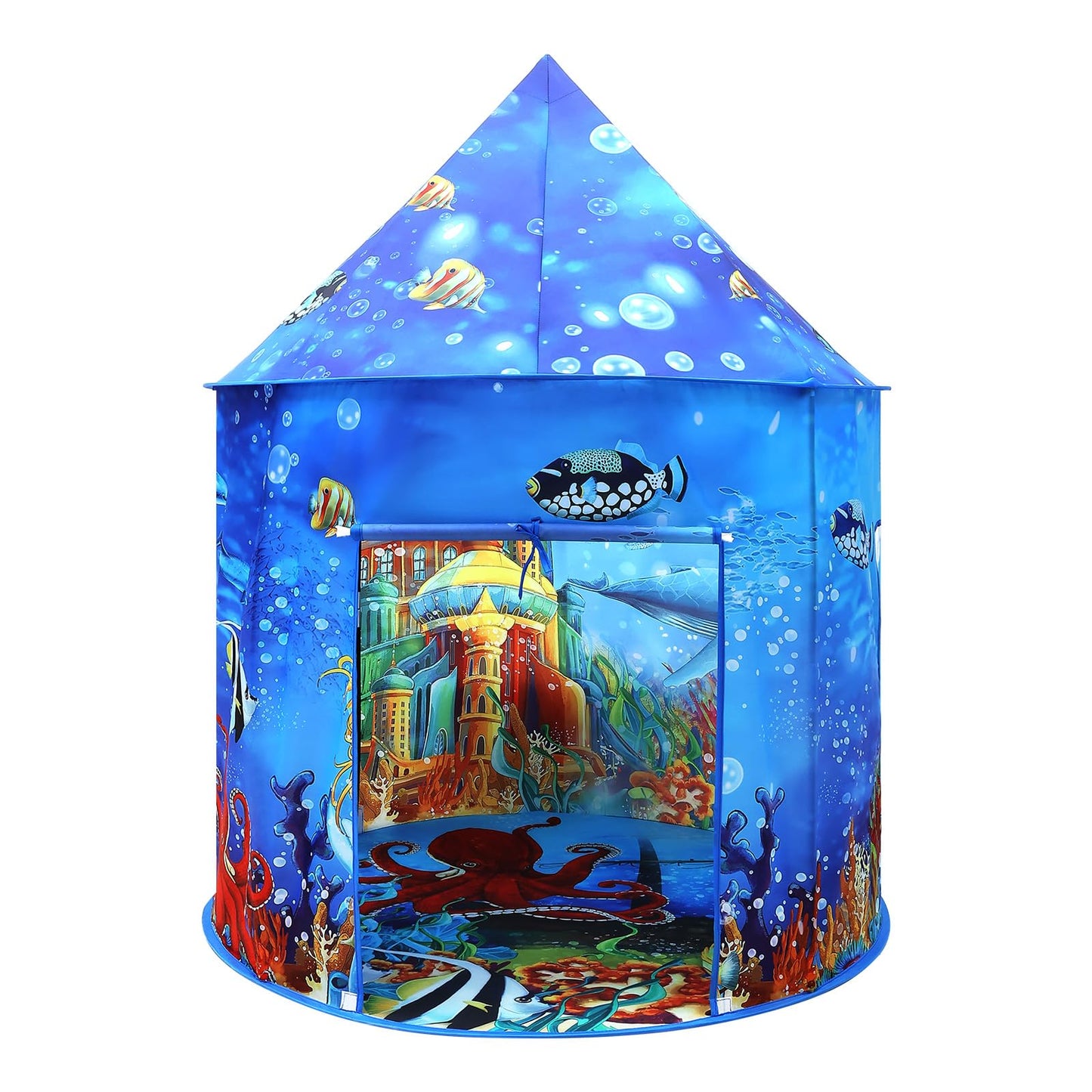 KAIVEE Ocean Kids Play Tent – Mermaid Underwater Playhouse for Indoor & Outdoor Fun