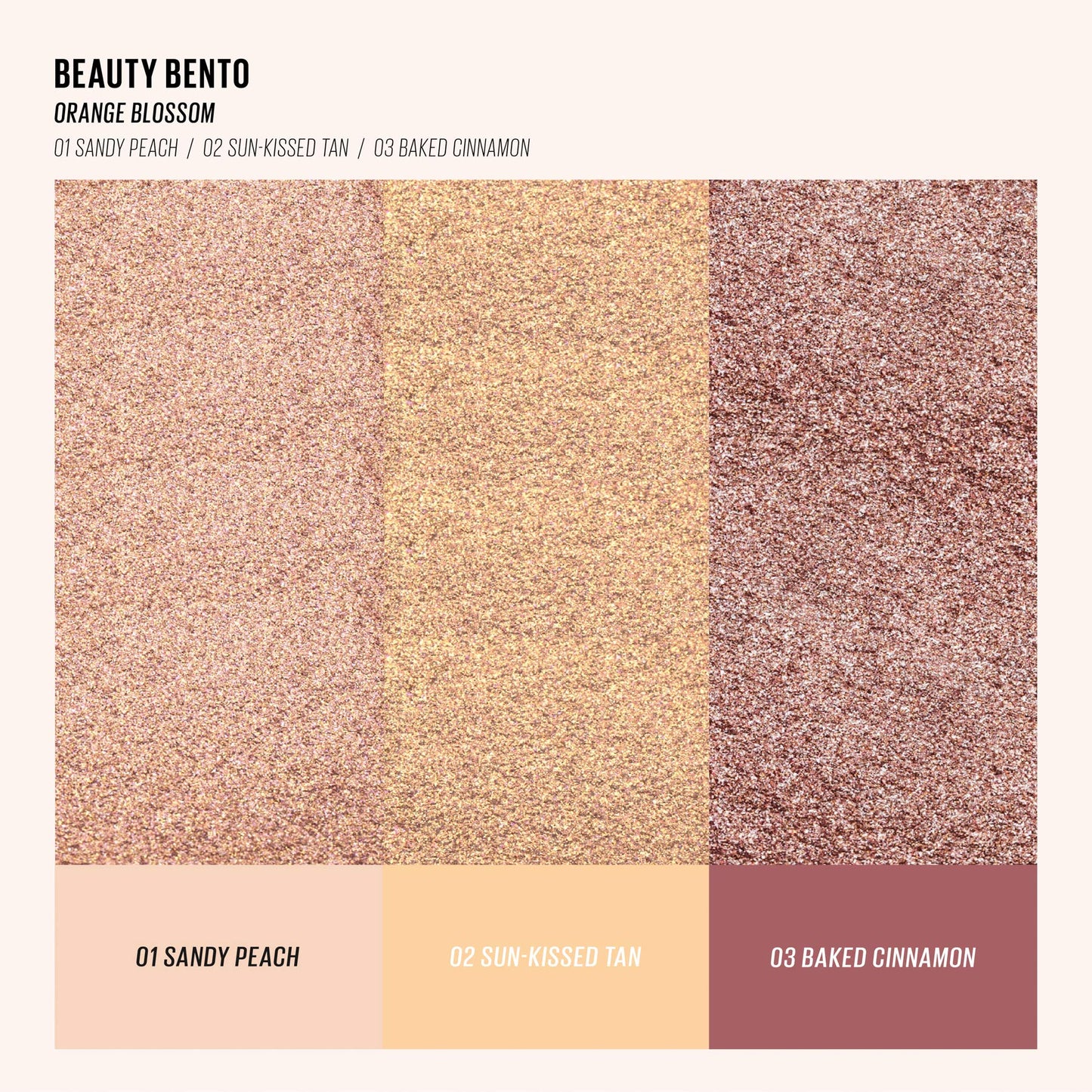 KAJA Beauty Bento Bouncy Eyeshadow Trio – Orange Blossom Peach Orange Tones, Travel Size 0.03 oz, Allure Best of Beauty 2019