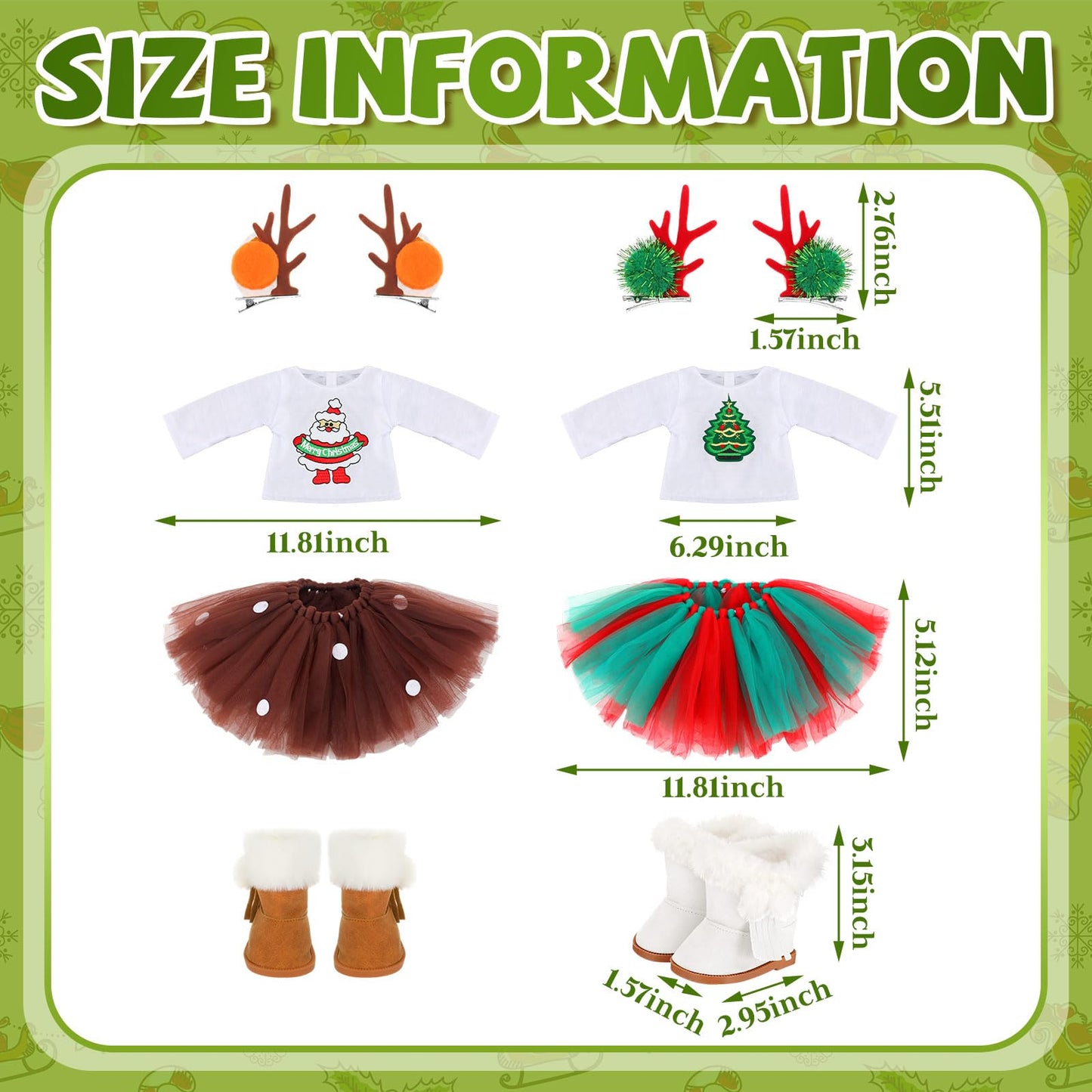 Kajaia 8-Piece Doll Clothes Set for 18-Inch Dolls | Stylish Outfits & Accessories