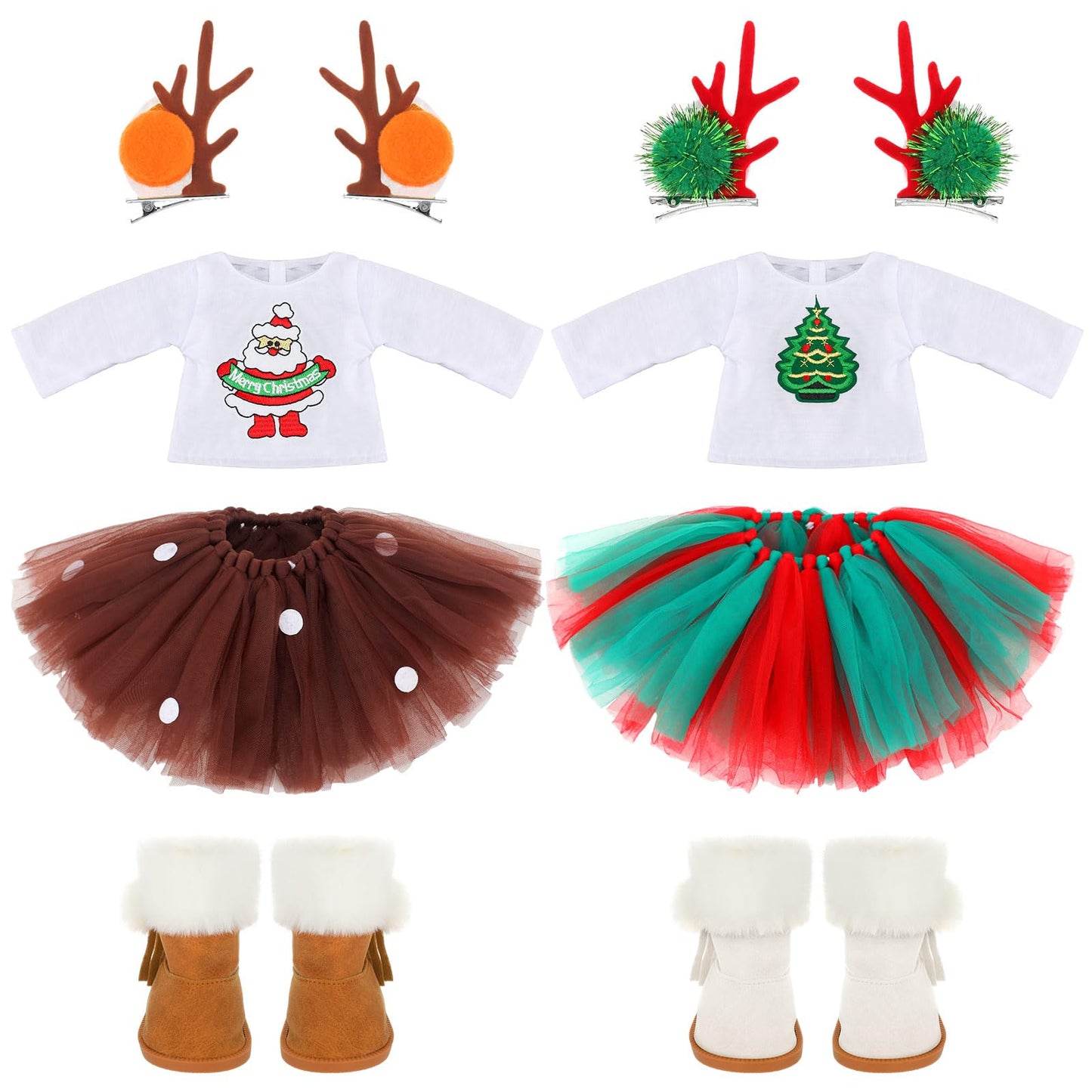 Kajaia 8-Piece Doll Clothes Set for 18-Inch Dolls | Stylish Outfits & Accessories