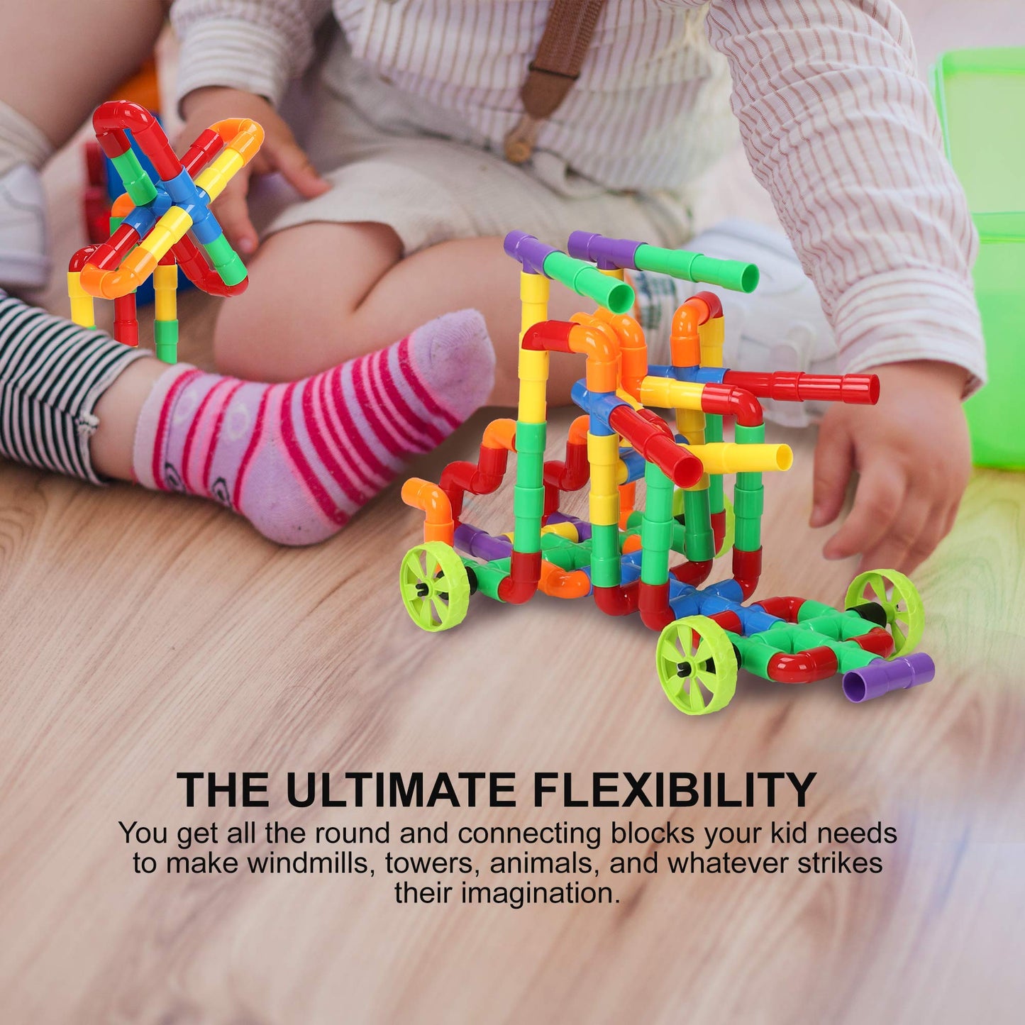 KAKATIMES STEM Building Blocks Toy for Kids – Educational Construction Kit for Ages 3-8