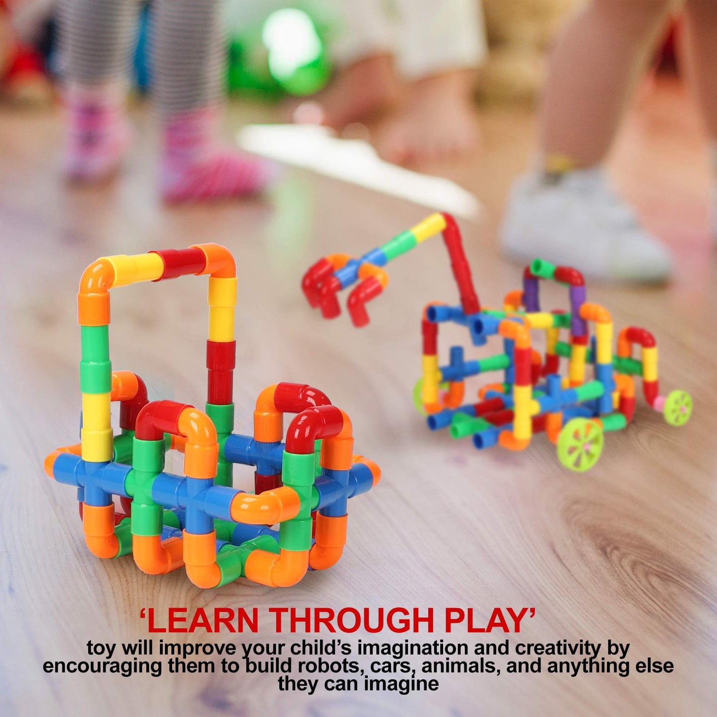 KAKATIMES STEM Building Blocks Toy for Kids – Educational Construction Kit for Ages 3-8