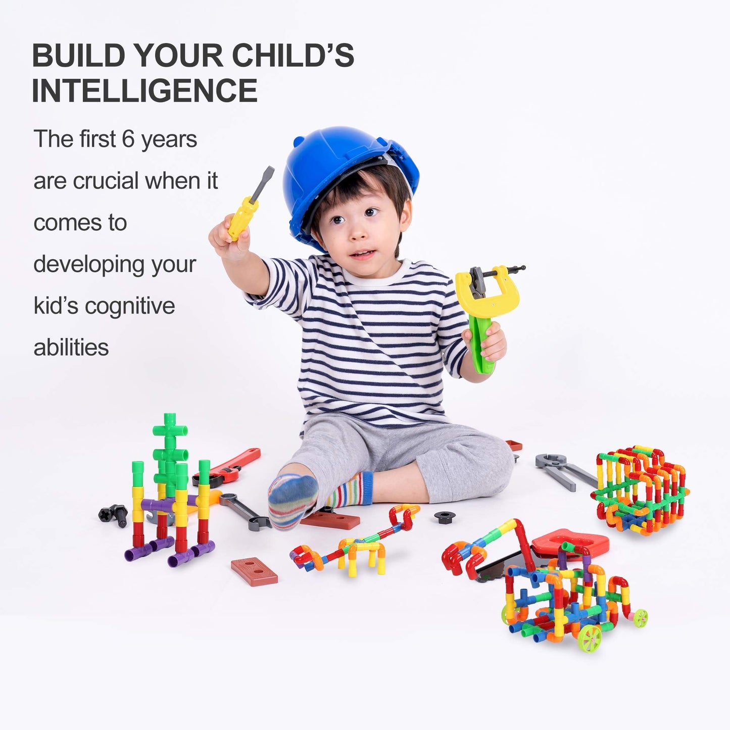 KAKATIMES STEM Building Blocks Toy for Kids – Educational Construction Kit for Ages 3-8