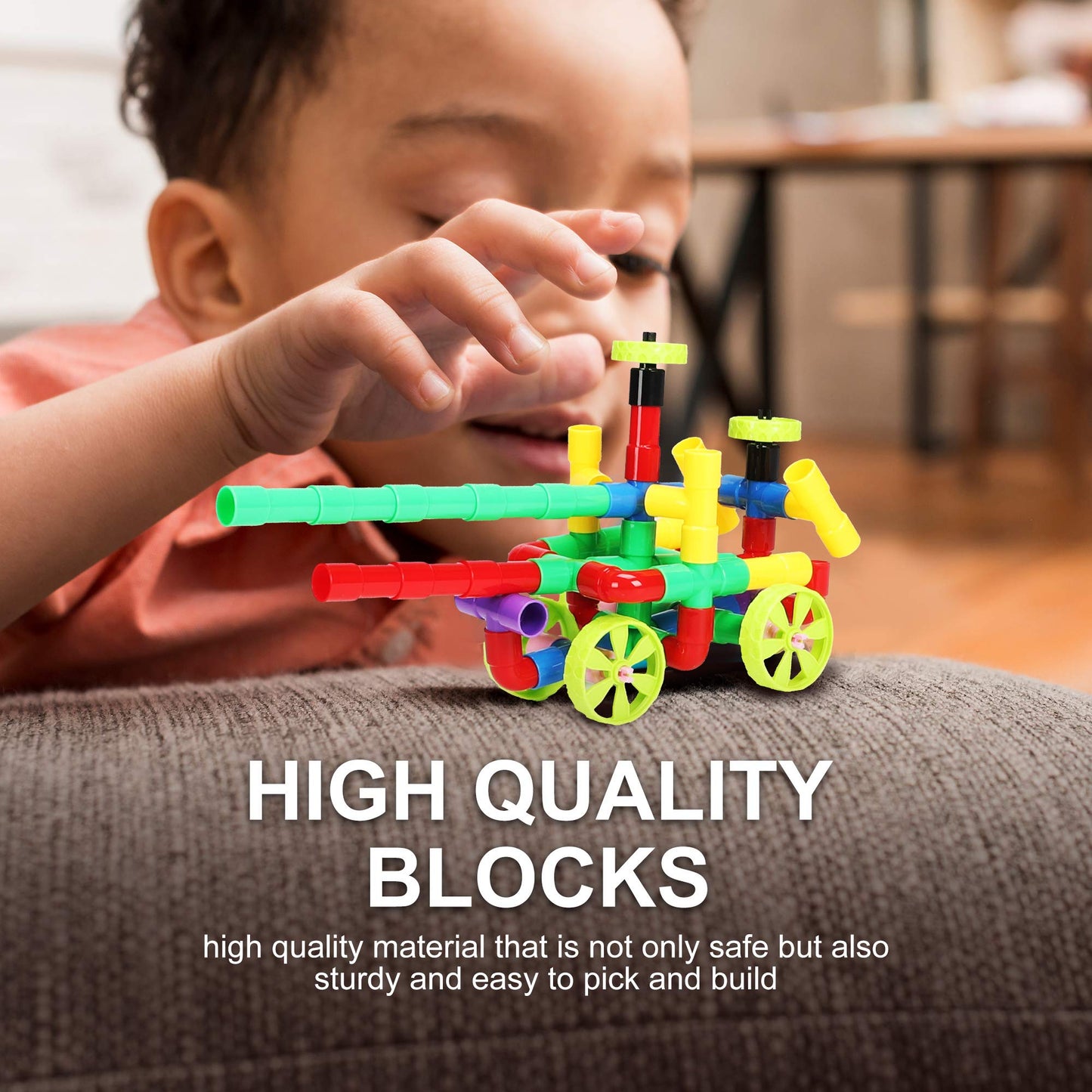 KAKATIMES STEM Building Blocks Toy for Kids – Educational Construction Kit for Ages 3-8