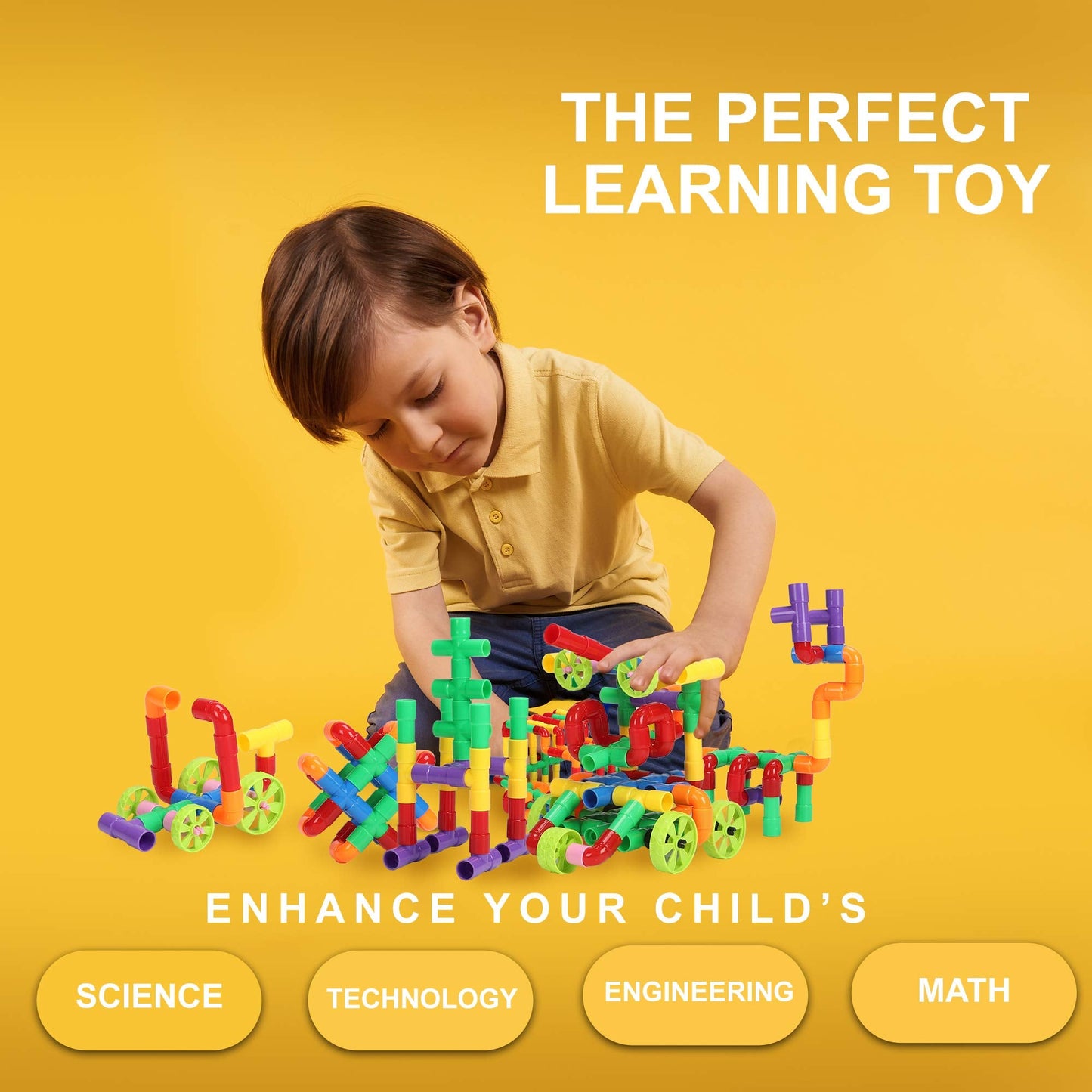 KAKATIMES STEM Building Blocks Toy for Kids – Educational Construction Kit for Ages 3-8