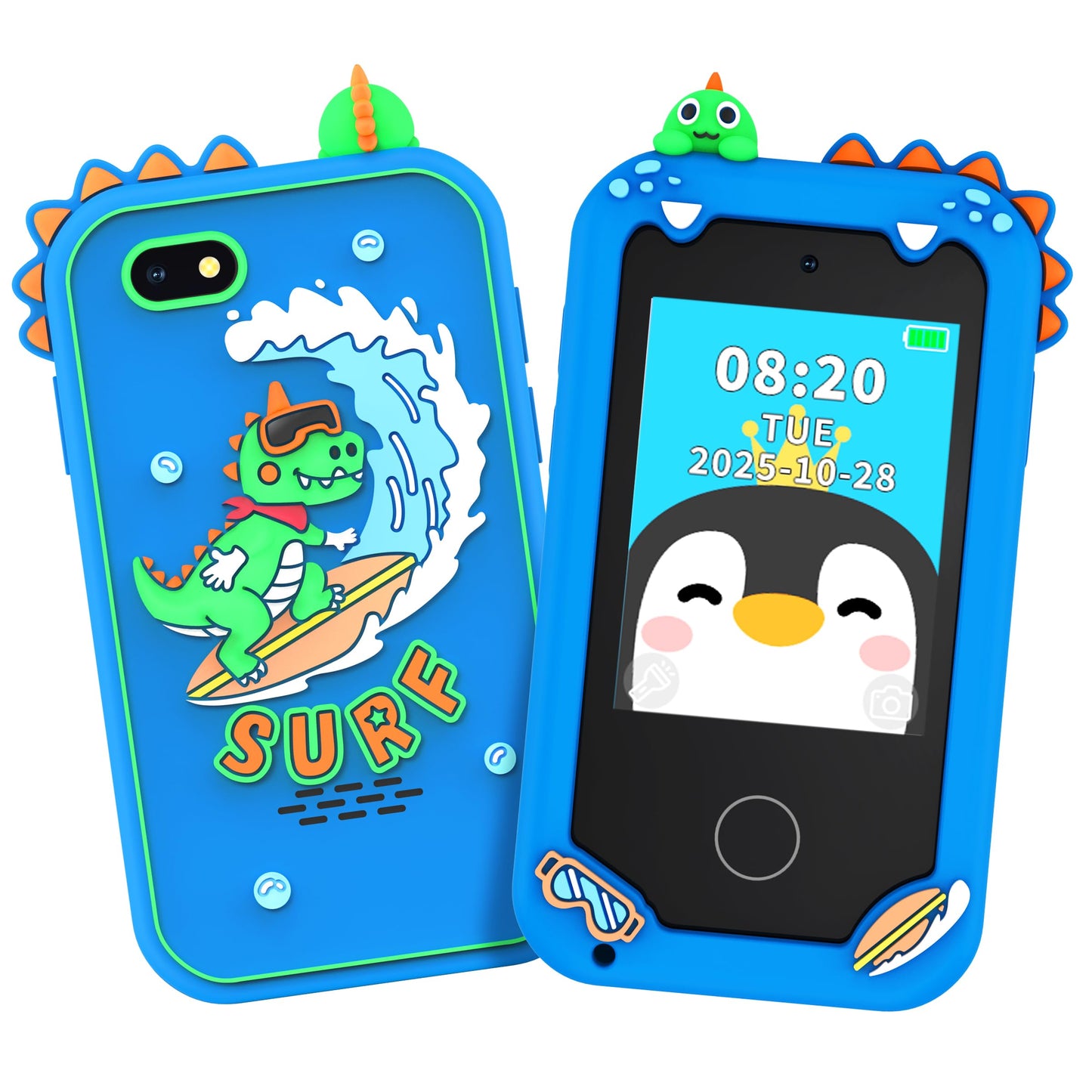 KAKTIN Kids Smart Phone Toy – Educational Touchscreen for Ages 3-8, Dual Camera & Games