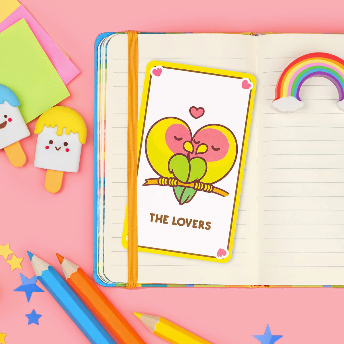 Kalan Cute Kawaii Tarot Cards for Beginners – Anime Magic Oracle Deck for Teens