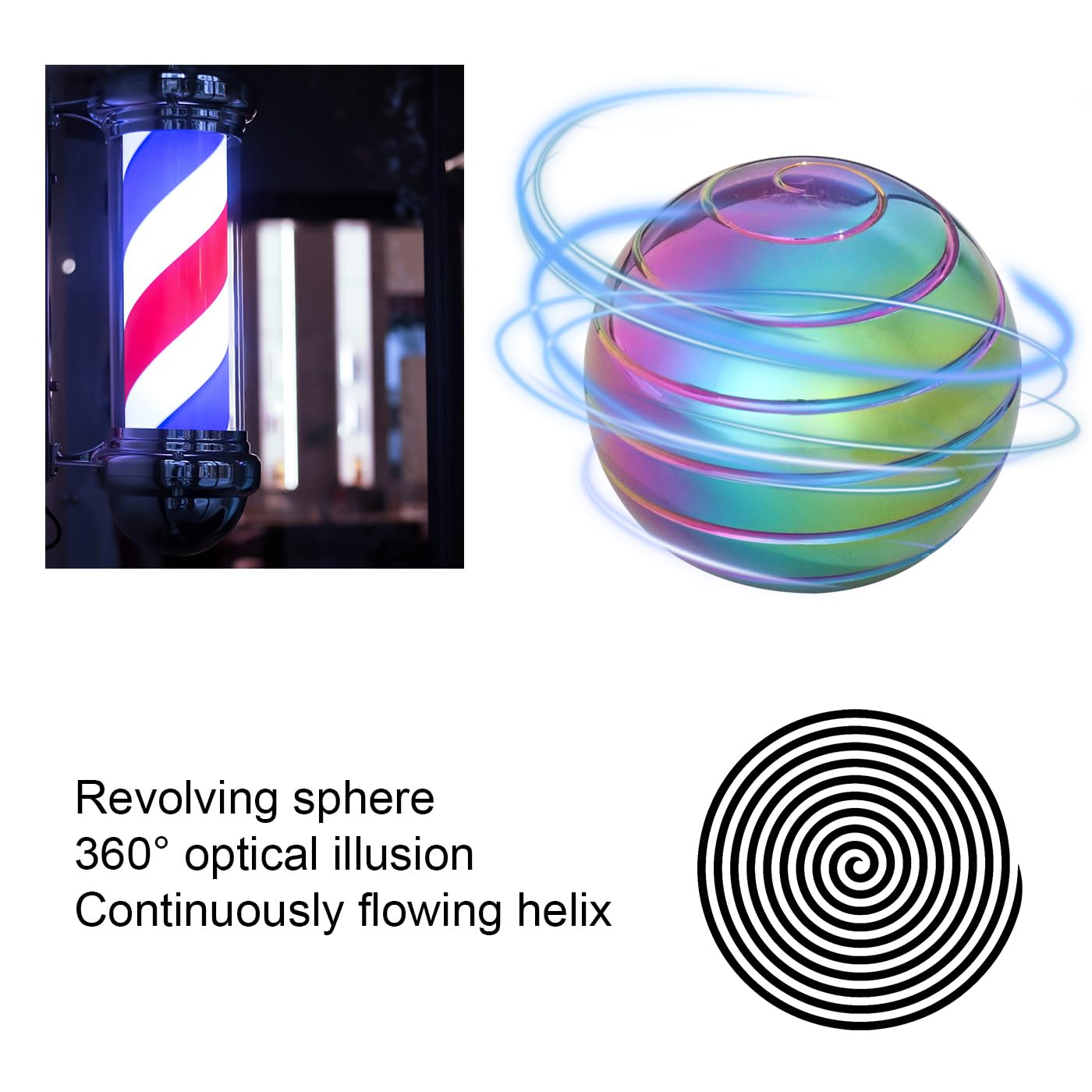 KALMORA Kinetic Spinning Desk Toys – 3-Shape Fidget for Focus, Stress Relief & Gifting