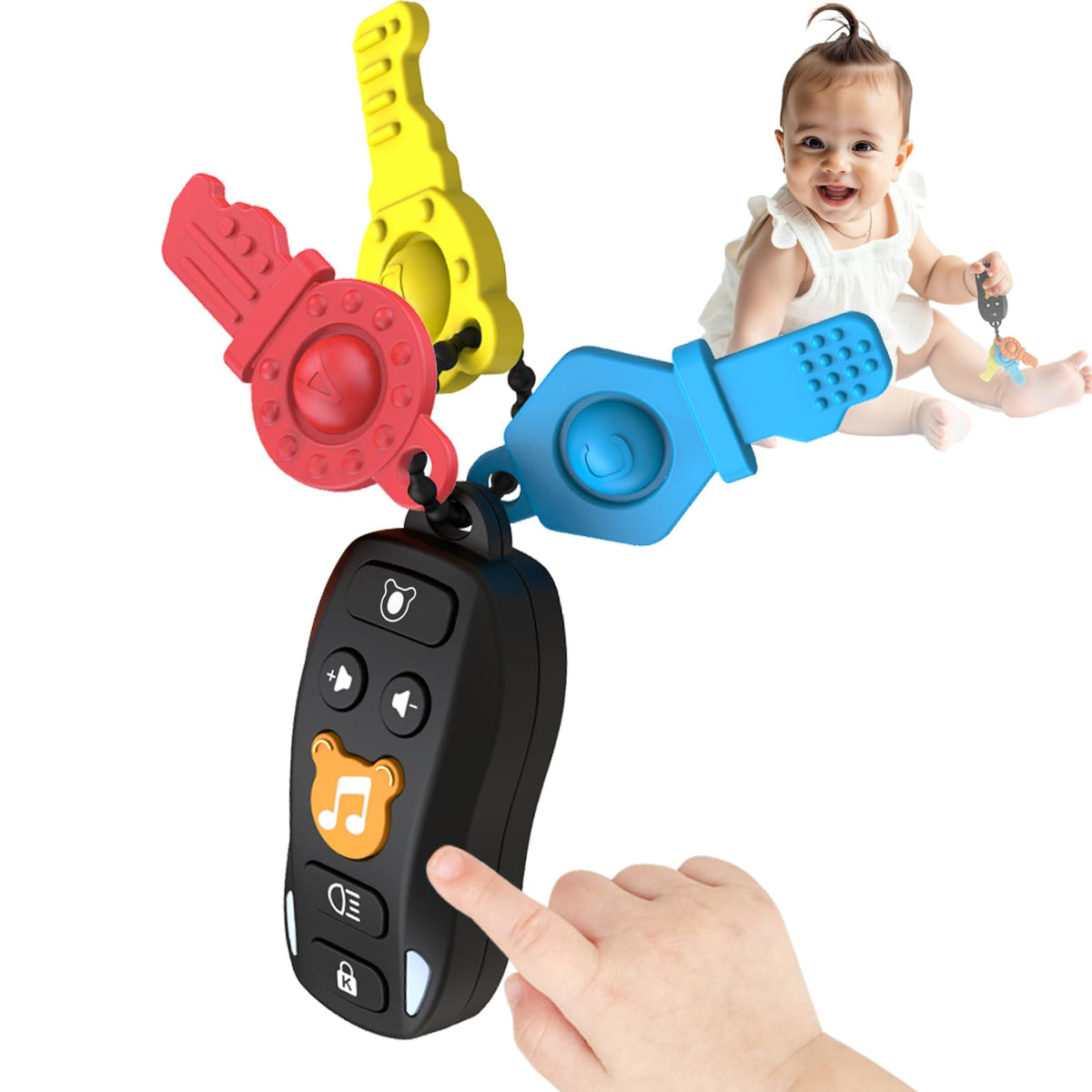 KALUYA Baby Keys Toy – Interactive Music & Lights for Toddlers (6+ Months)