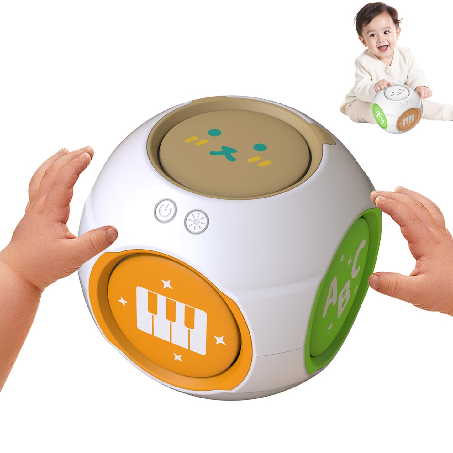 KALUYA Bilingual 6-in-1 Musical Learning Cube for Babies 6-18 Months