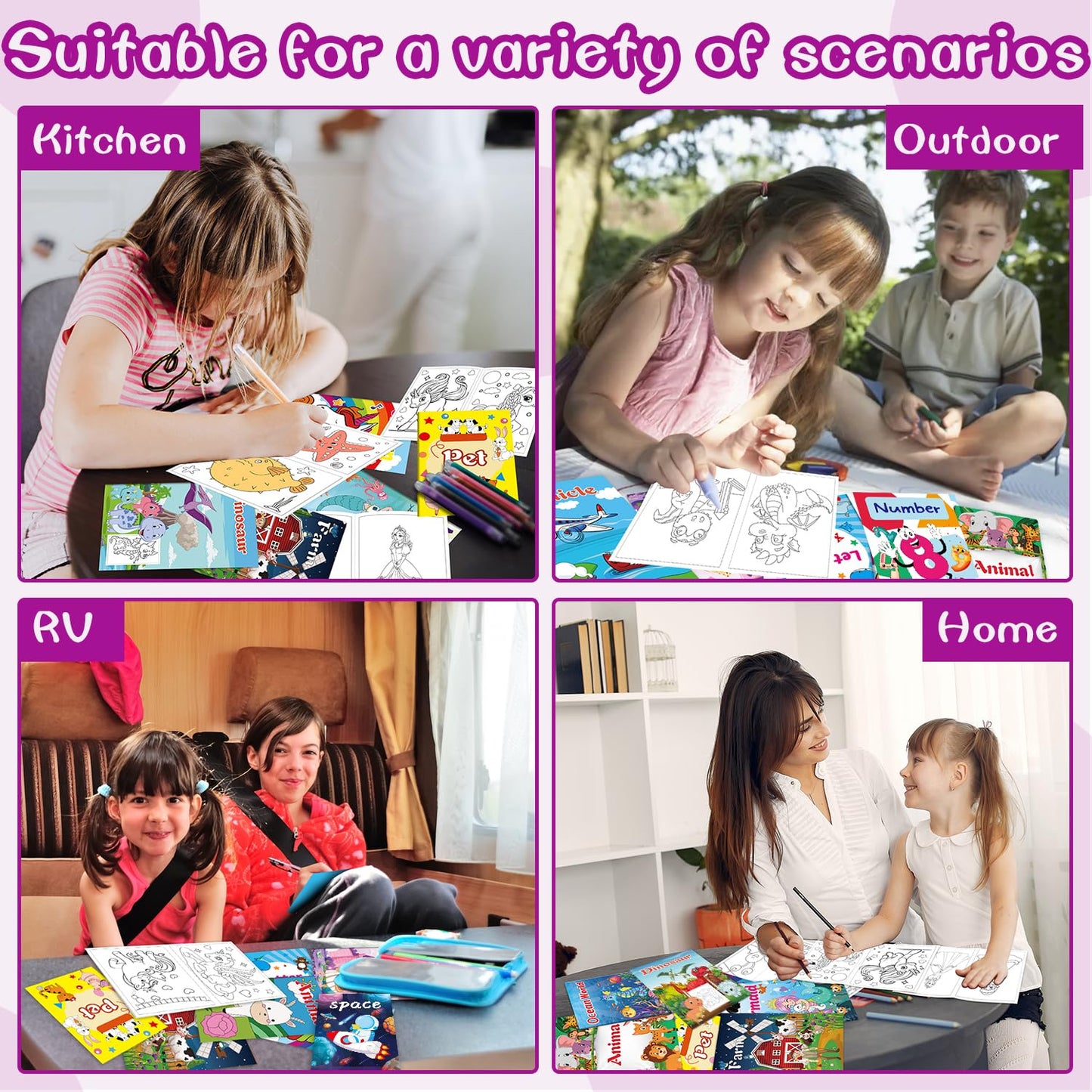 Kalysky 20-Pack Coloring Books for Kids (Ages 4-8) – Mini Party Favors, 7 x 5.1 in