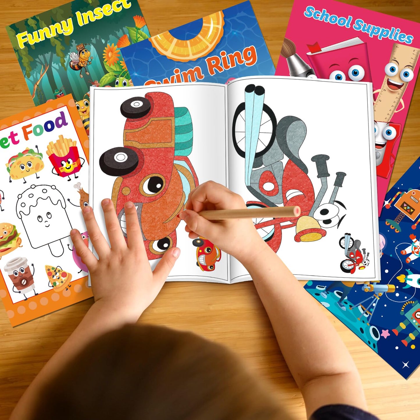 Kalysky 15Pack Bulk Coloring Books for Kids – 5.9 x 8.5 in | Party Favors & Classroom Activities