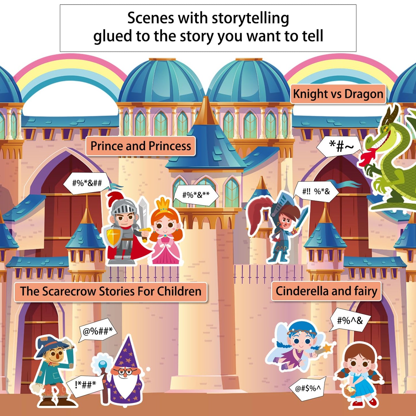 Kalysky Dress Up Sticker Books for Girls 2-4 | Reusable 3D Puffy Stickers | Mermaid, Princess, Fashion Girl