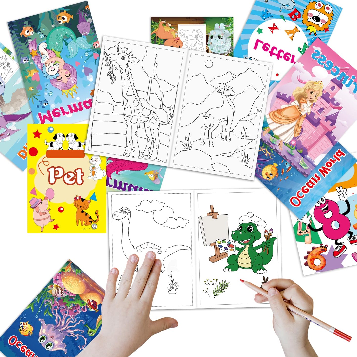 Kalysky 20-Pack Coloring Books for Kids (Ages 4-8) – Mini Party Favors, 7 x 5.1 in