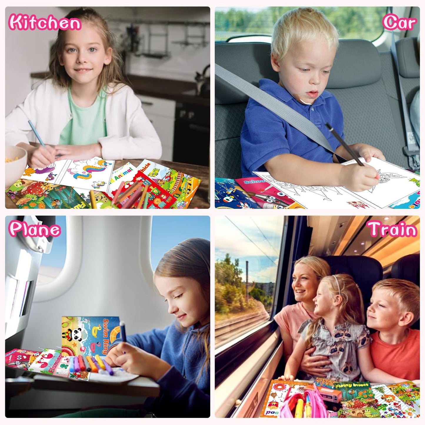 Kalysky 15Pack Bulk Coloring Books for Kids – 5.9 x 8.5 in | Party Favors & Classroom Activities