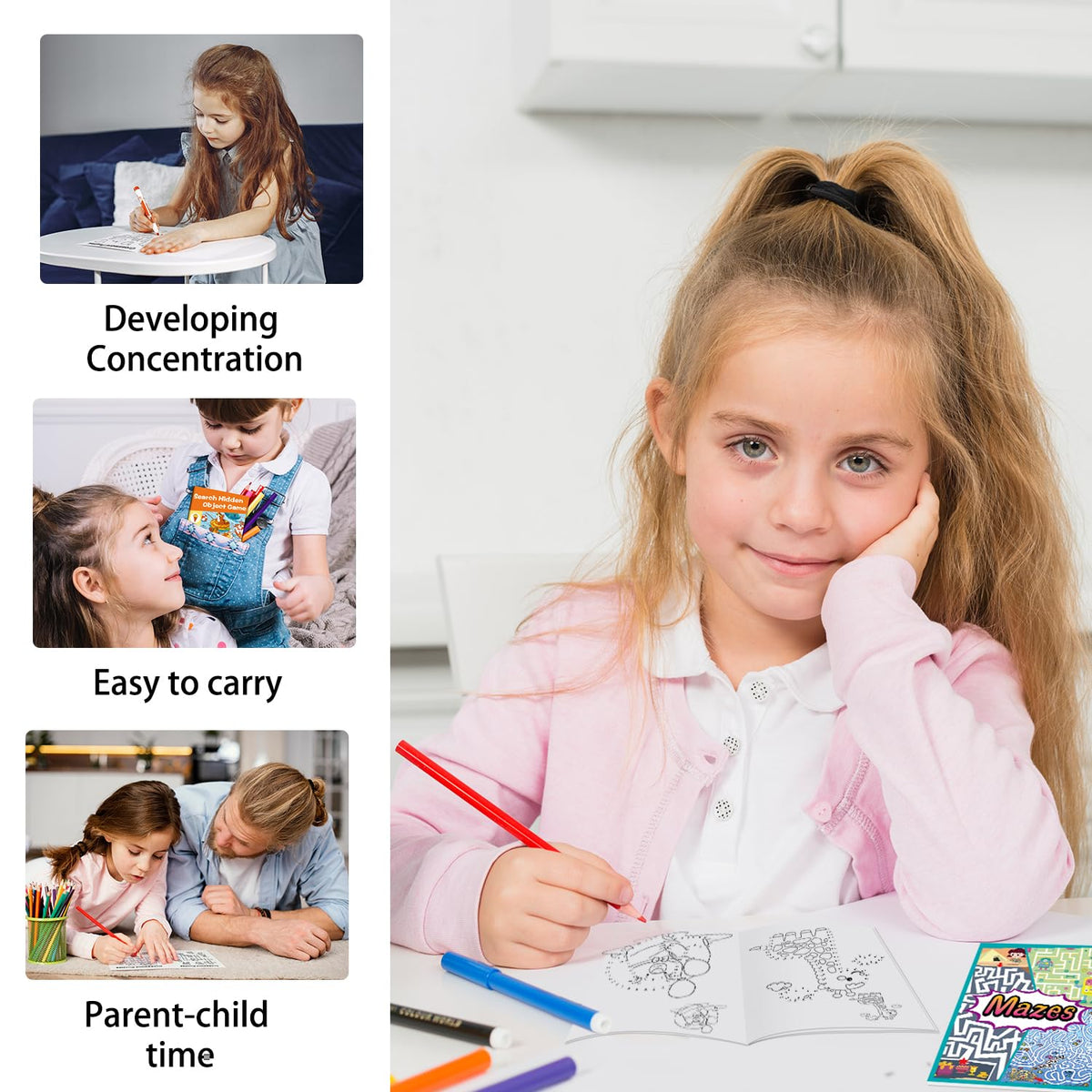 Kalysky 24 Mini Activity Books for Kids – Party Favors & Travel Fun (Ages 4-12)