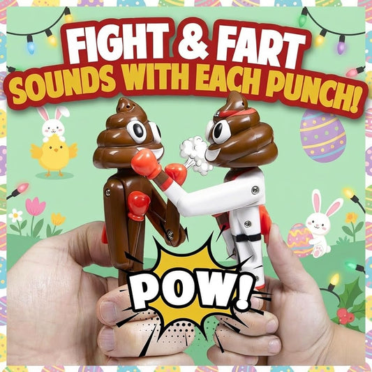 Kamhi World Farting Poop Pen with Punching Arms – Easter Basket Gag Gift & Interactive Karate Sound Toy