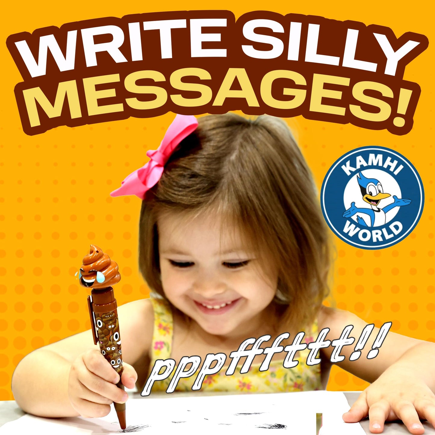 Kamhi World Farting Poop Pen - 7 Fart Sounds for Easter Baskets