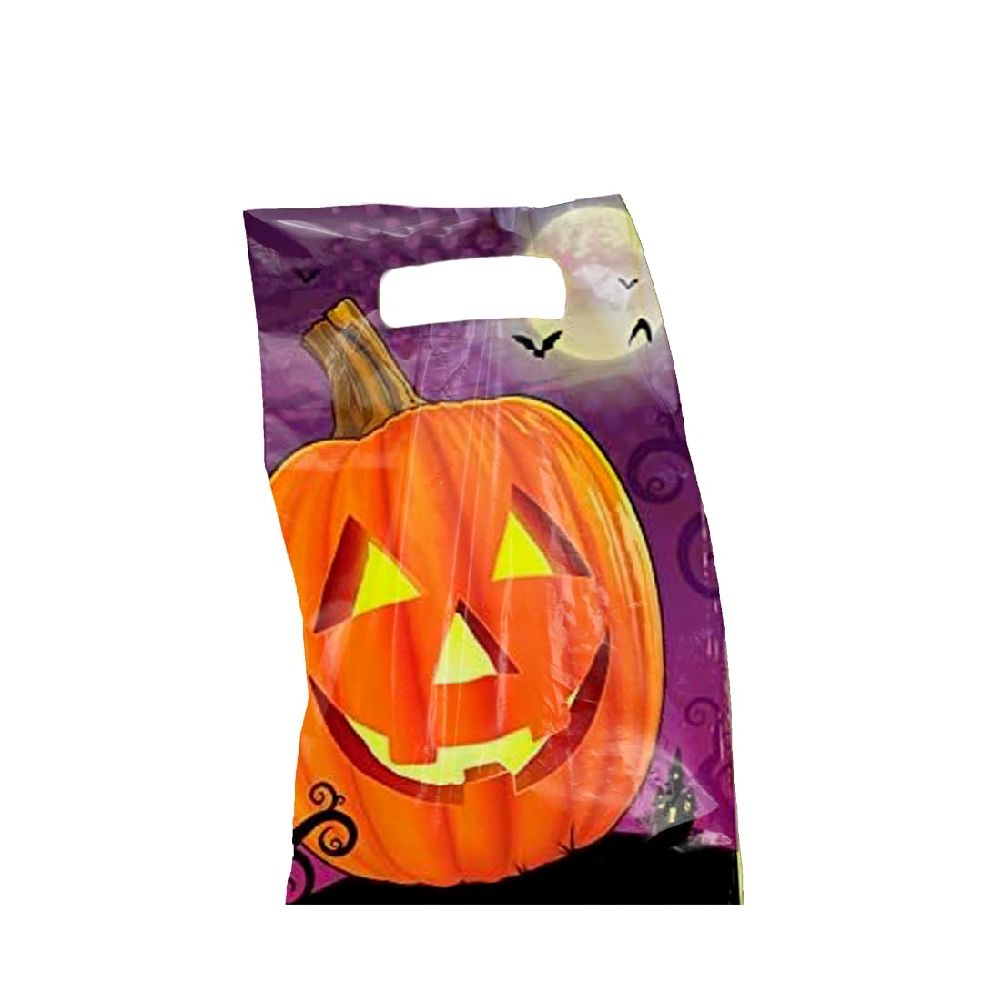 Kangaroo 50 Pcs Jack O' Lantern Halloween Goodie Bags – Trick or Treat Loot Bags