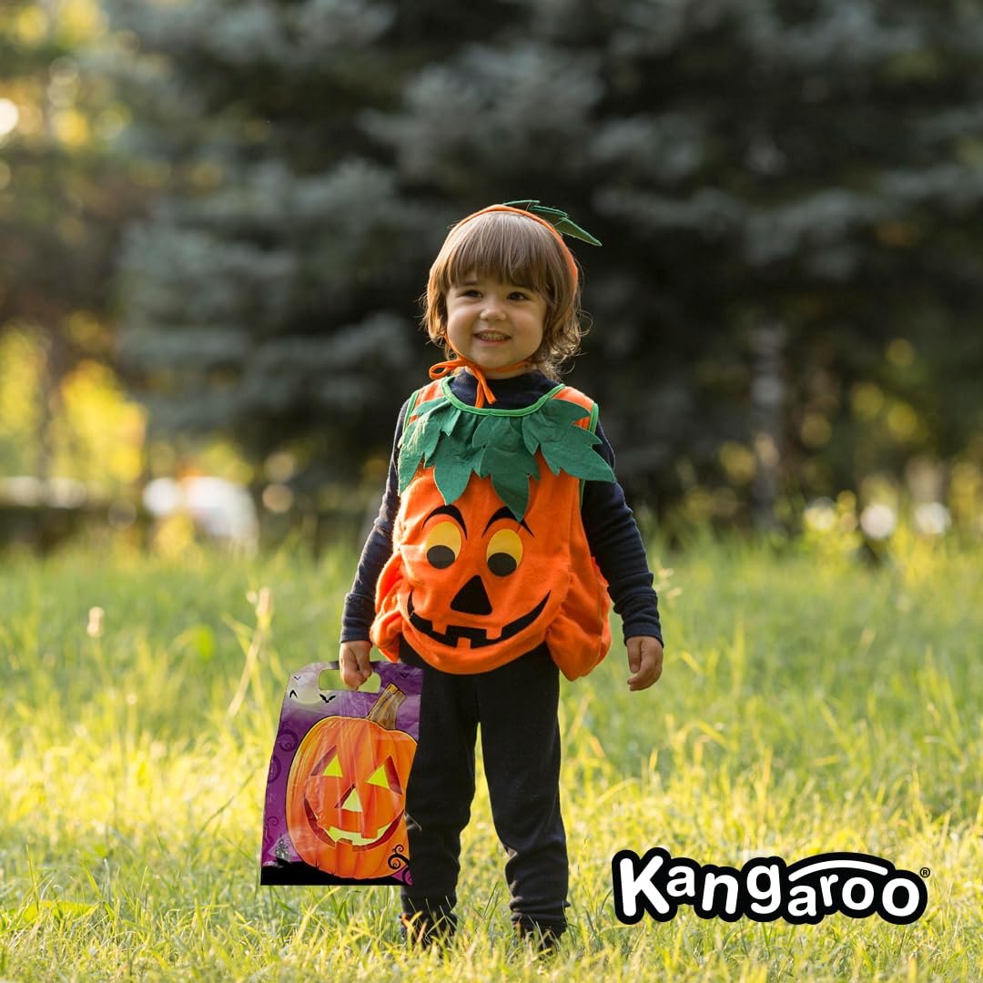 Kangaroo 50 Pcs Jack O' Lantern Halloween Goodie Bags – Trick or Treat Loot Bags