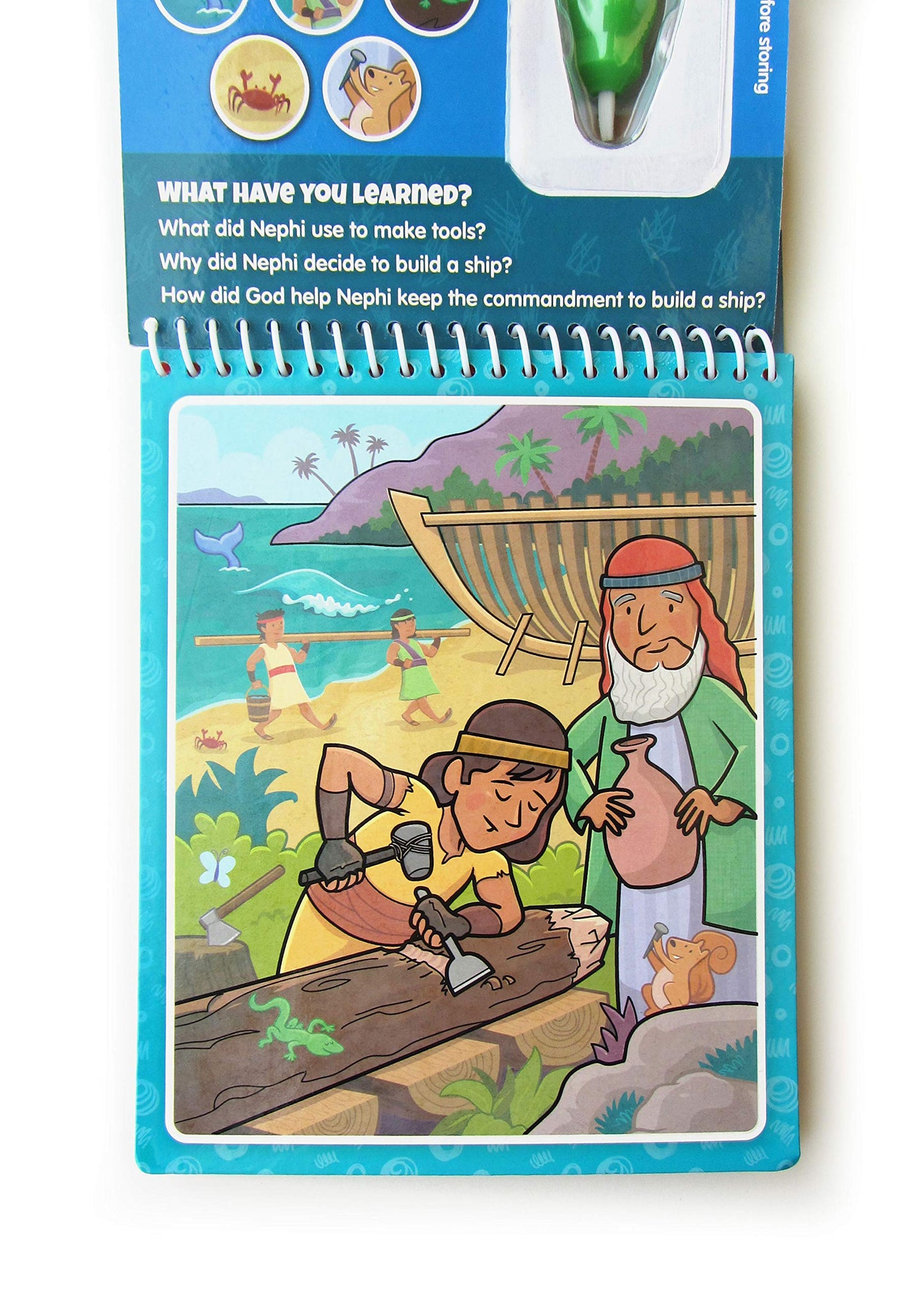 KangaToys Water Reveal Coloring Scripture Book for Kids 3+ | Book of Mormon Stories