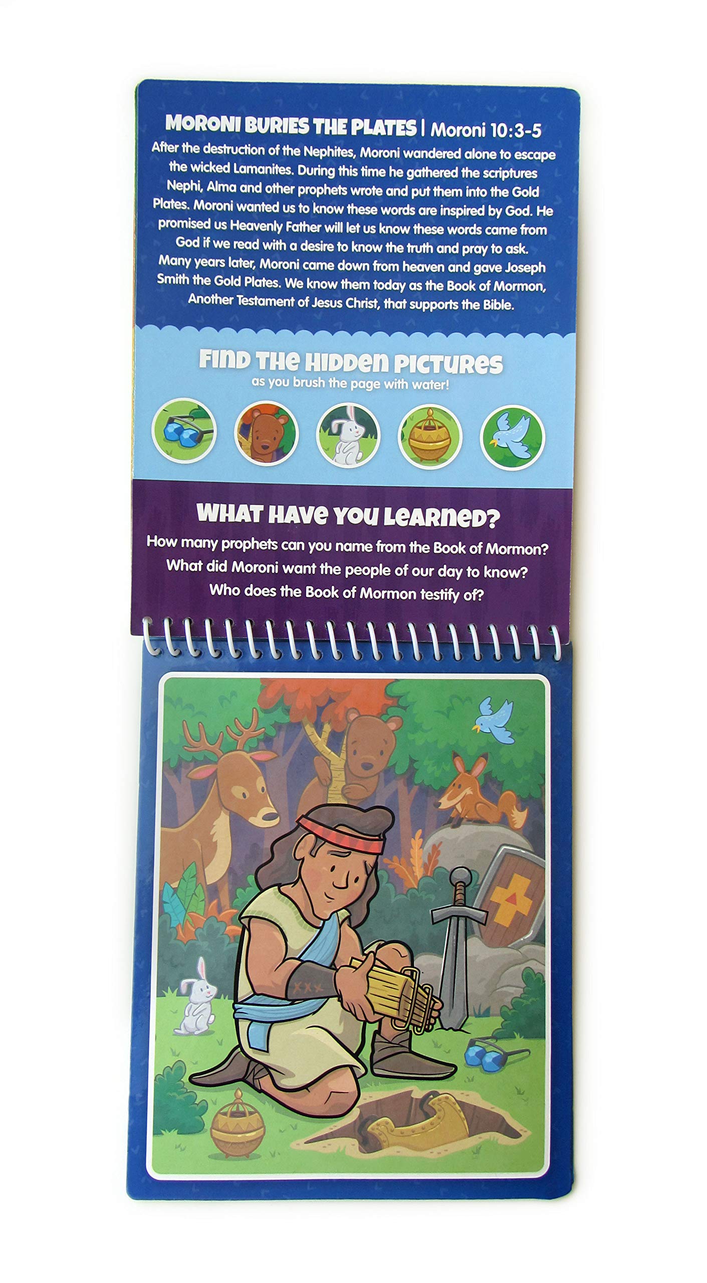 KangaToys Water Reveal Coloring Scripture Book for Kids 3+ | Book of Mormon Stories