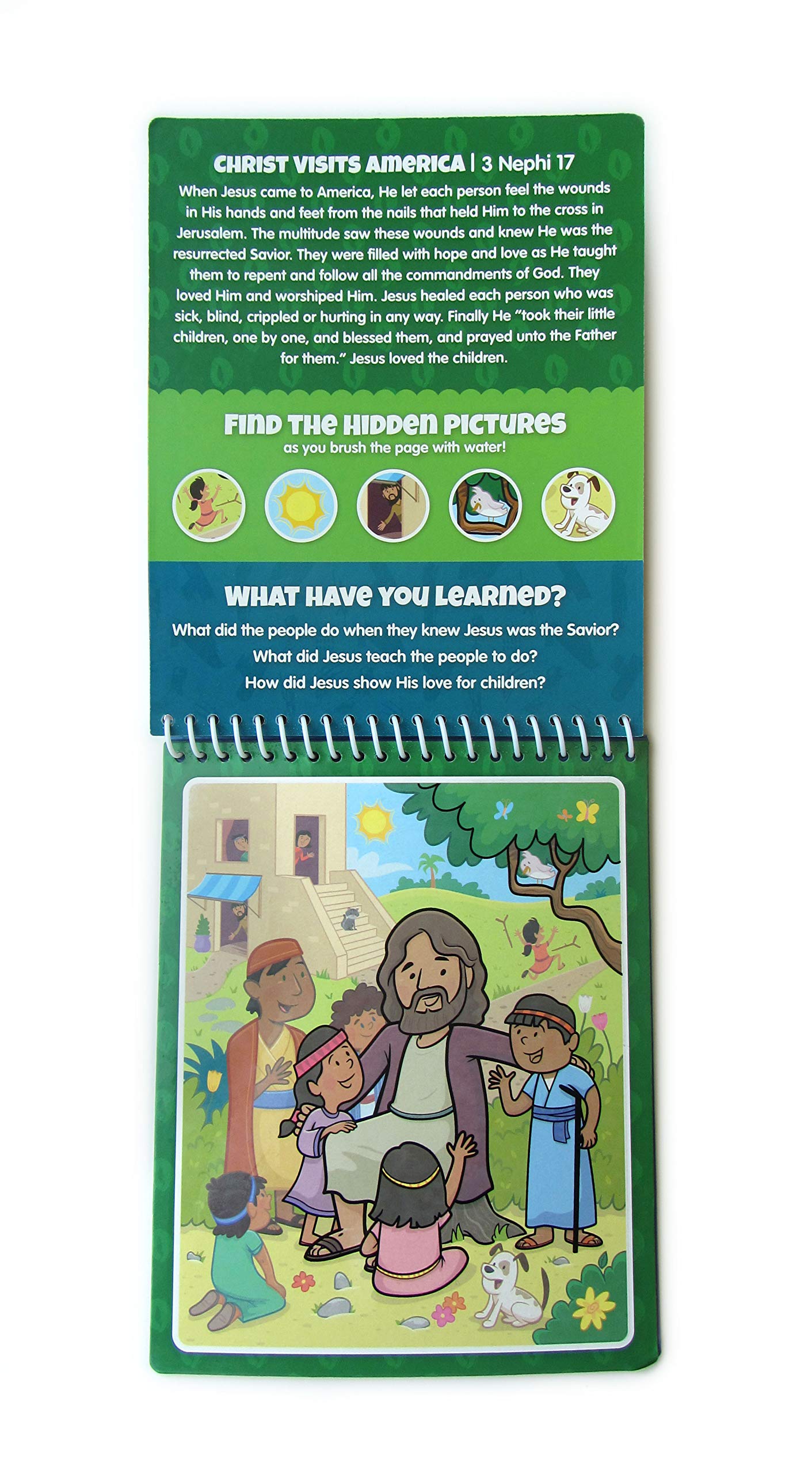 KangaToys Water Reveal Coloring Scripture Book for Kids 3+ | Book of Mormon Stories