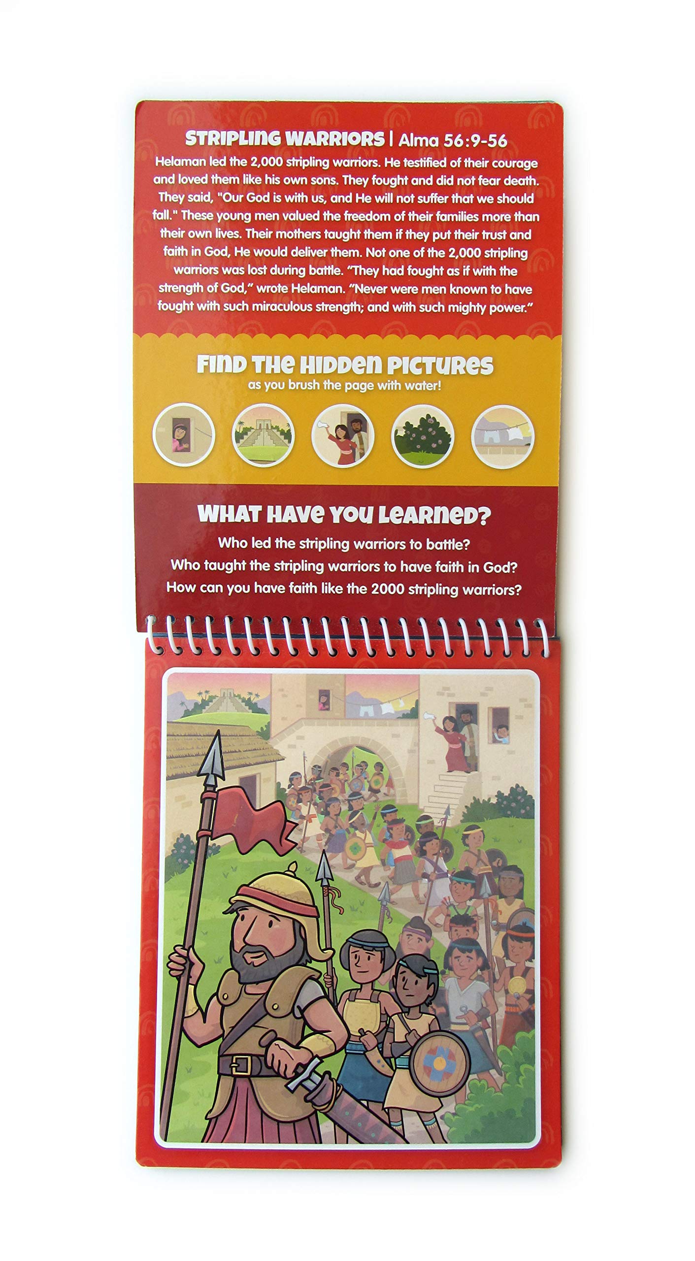 KangaToys Water Reveal Coloring Scripture Book for Kids 3+ | Book of Mormon Stories