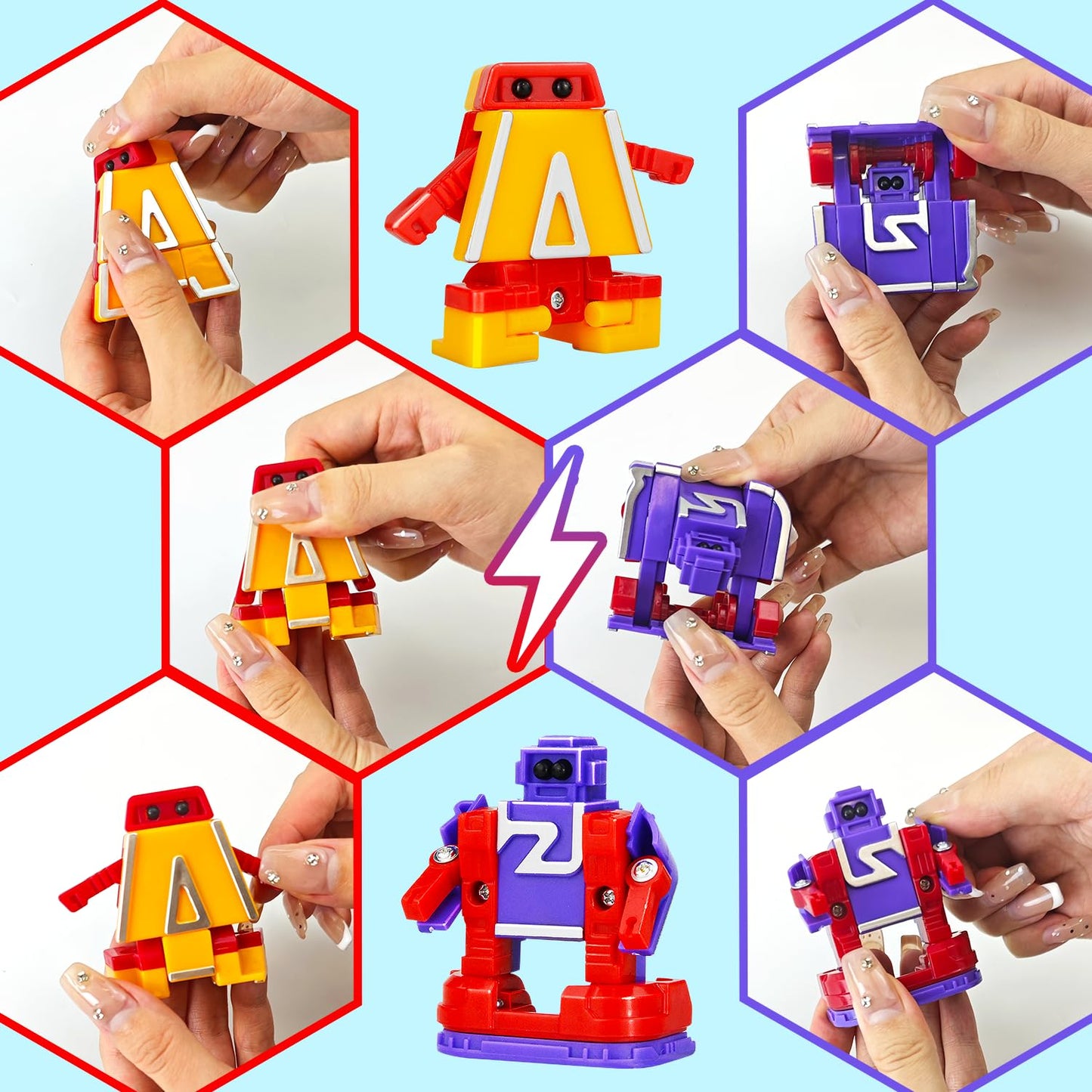 Kannove Alphabots: Alphabet Robots for Toddlers — Advent Calendar, Transformable Letters, and STEM Learning Toy