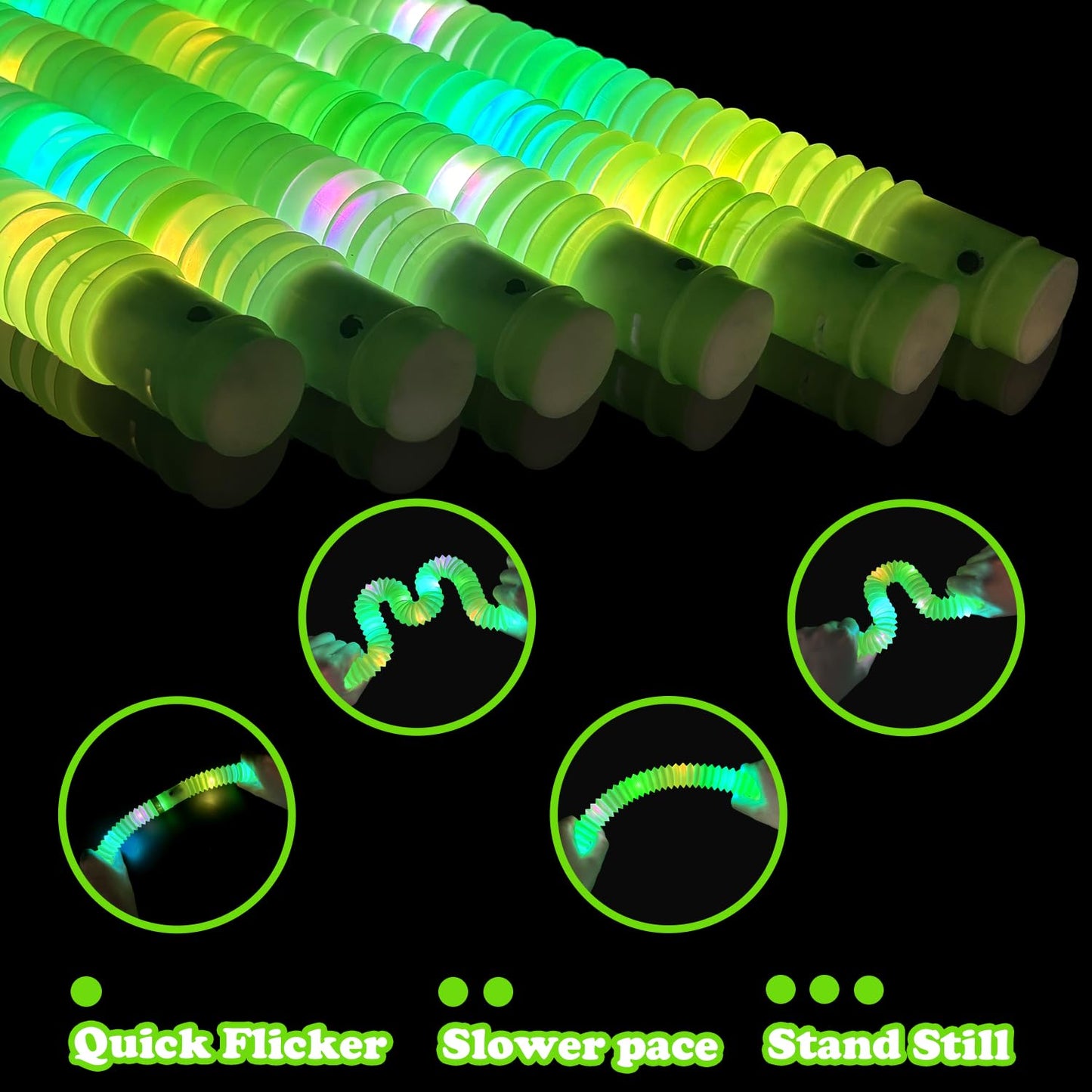 Kannove St Patrick's Green Glow Sticks – Party Favors, Bracelets & Necklaces