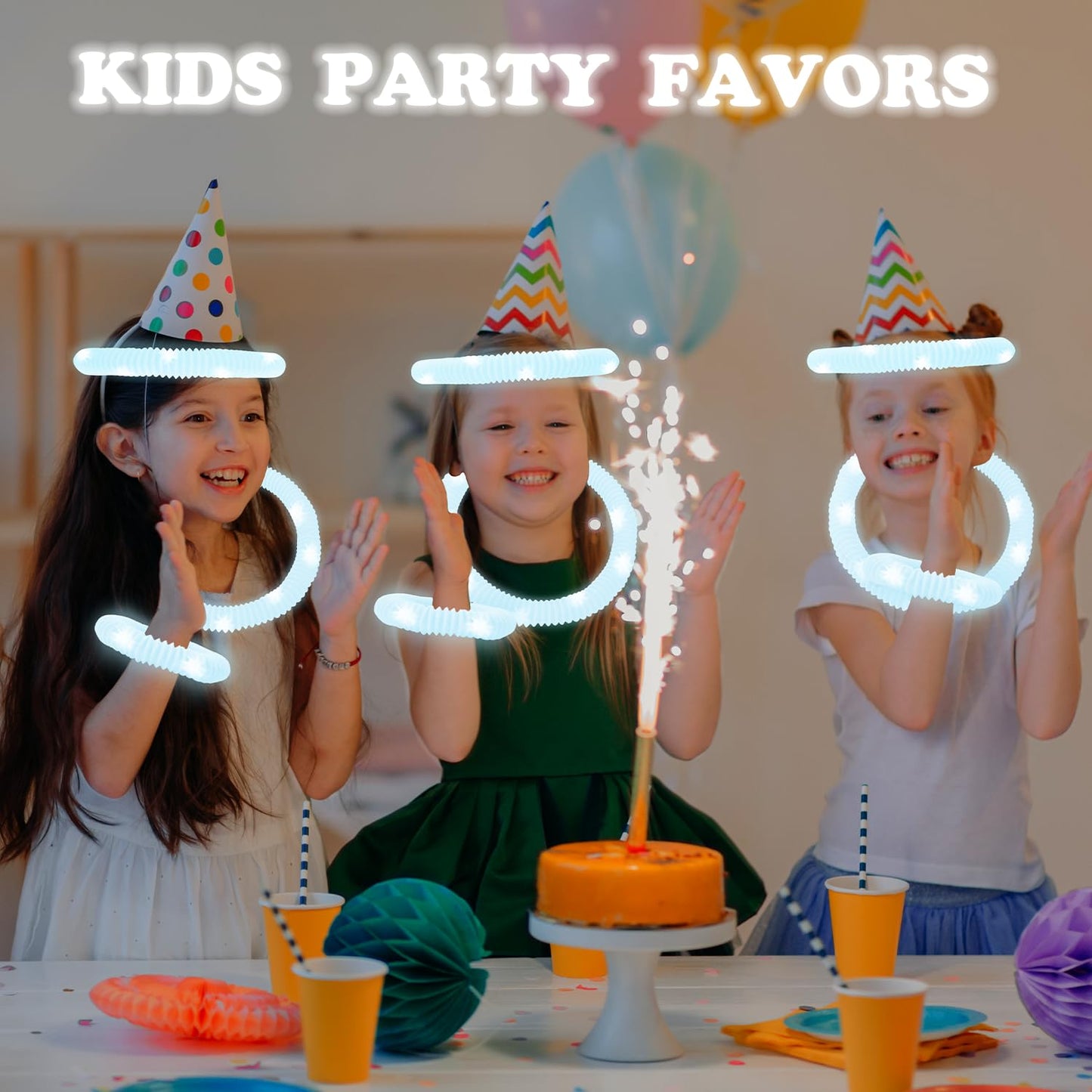 Kannove White Glow Sticks Pack (12–24 pcs) – LED Party Favors for Kids