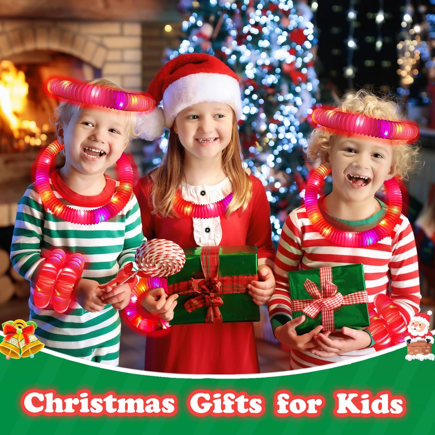 Kannove 24-Pack Red Glow Sticks – LED Party Favors for Kids
