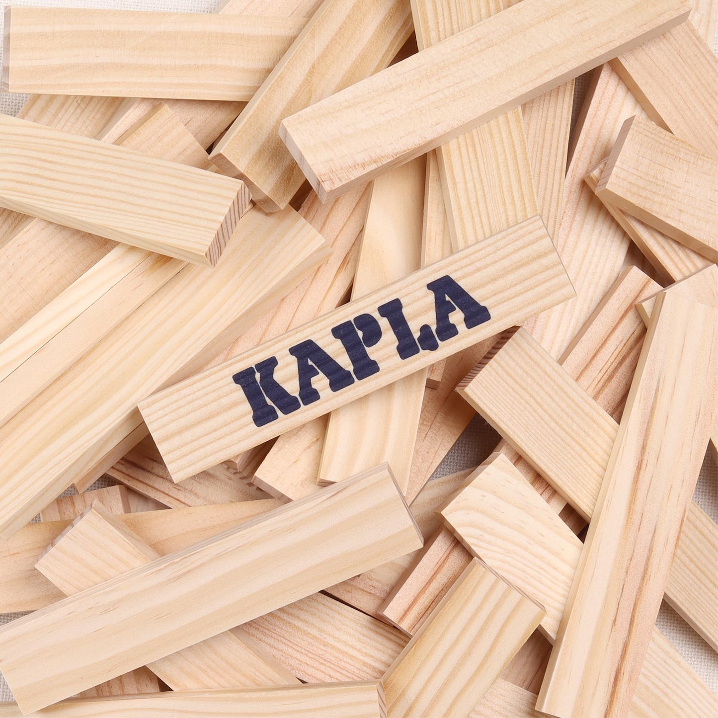 KAPLA Wooden Construction Set - 280 Marine Pine Planks in Chest with Art Book | Ages 3+ | Eco-Friendly