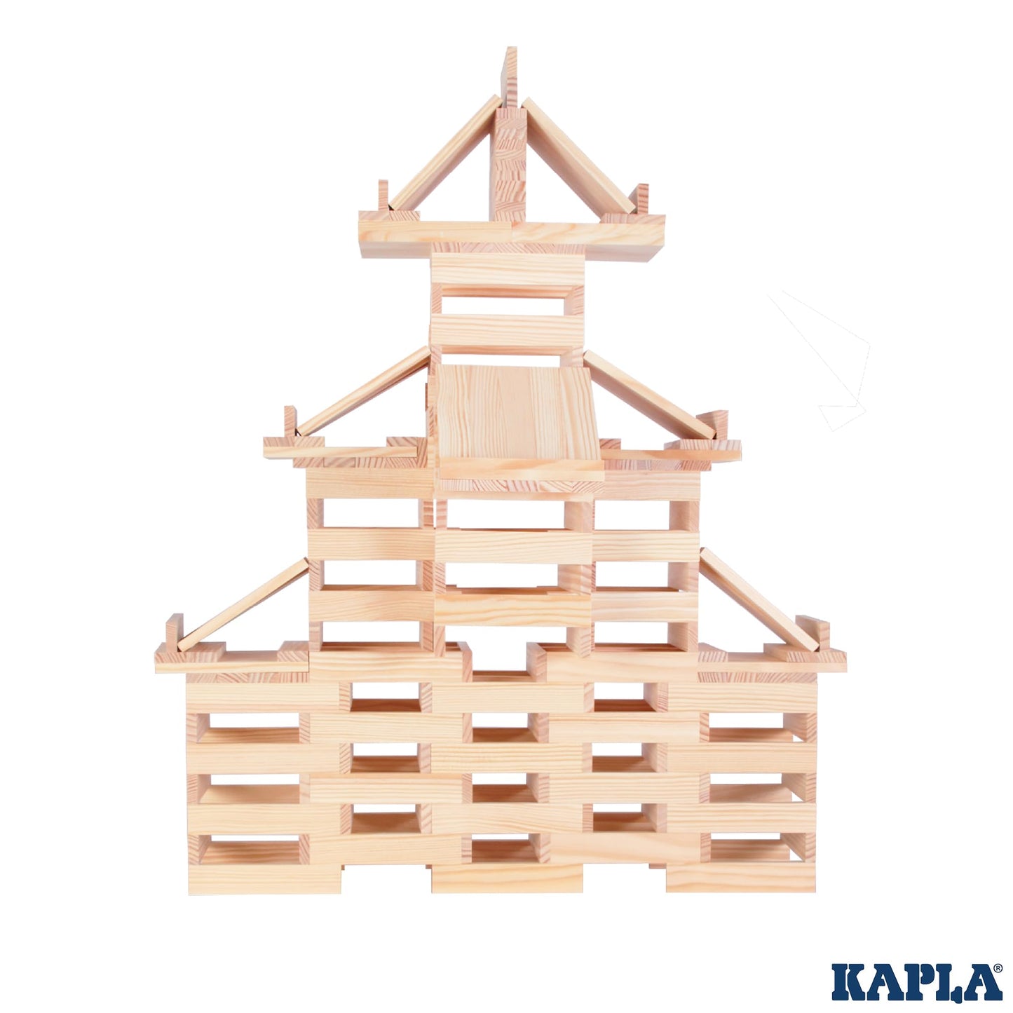 KAPLA Wooden Construction Kit 200 Bricks | Open-Ended Building Toy