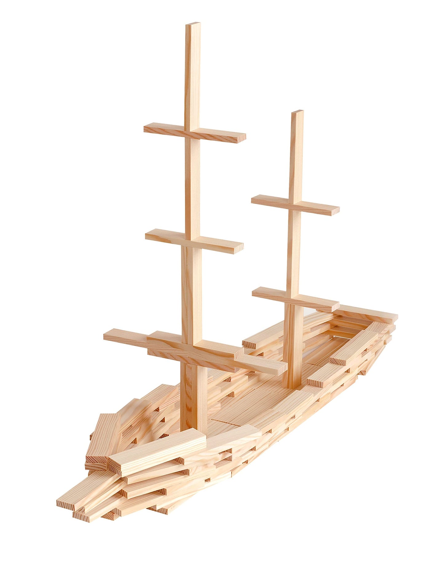 KAPLA Wooden Construction Set – 100 Building Planks | Classic Educational Blocks
