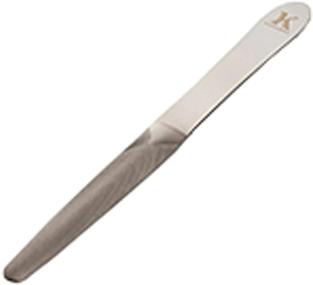 Karasawa Yasuri Standard Nail File with Mocha Case | Ergonomic Curve, High-Carbon Steel | Made in Japan