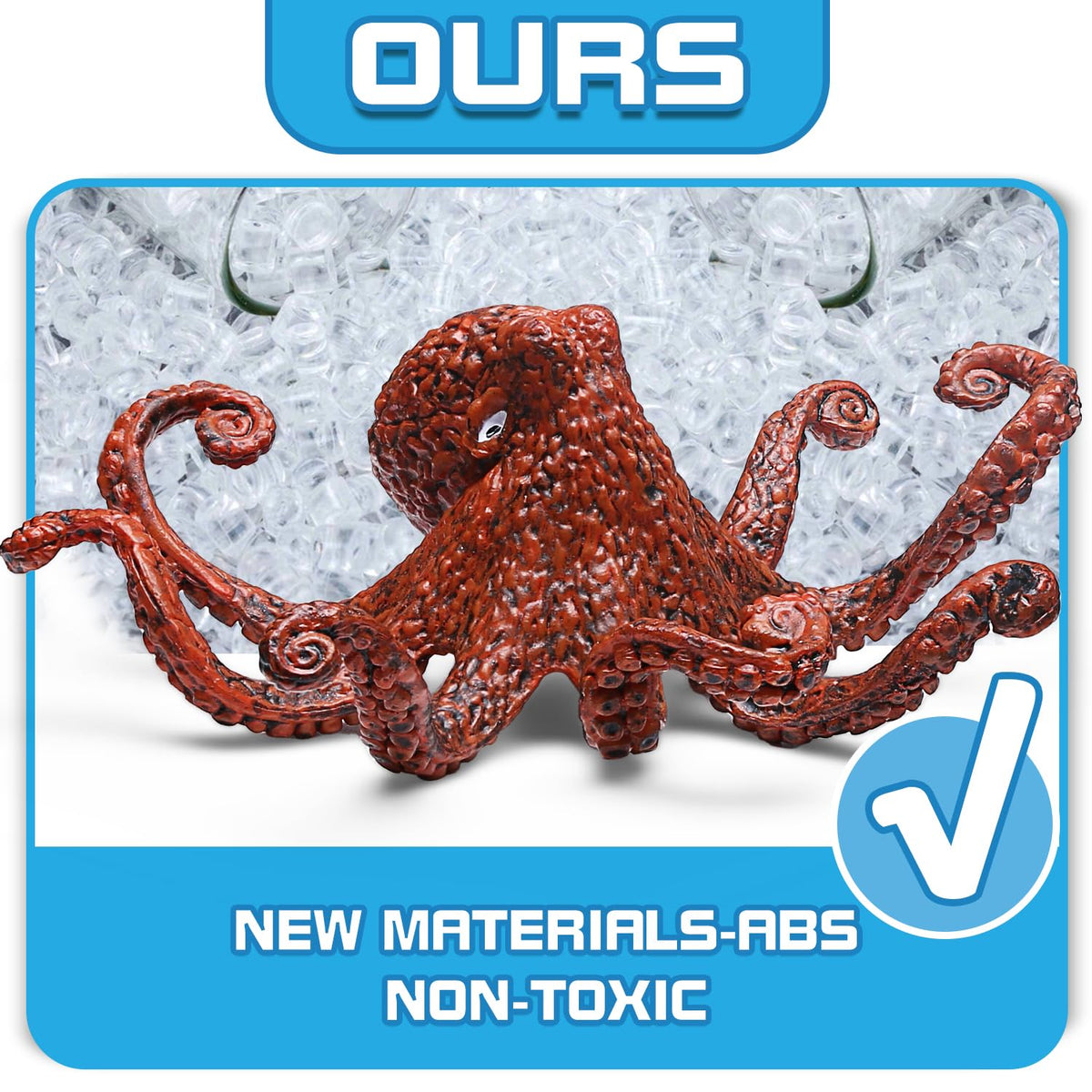 KarberDark 12 Pack Ocean Animal Toys with Educational Booklet - Realistic Sea Creatures for Kids