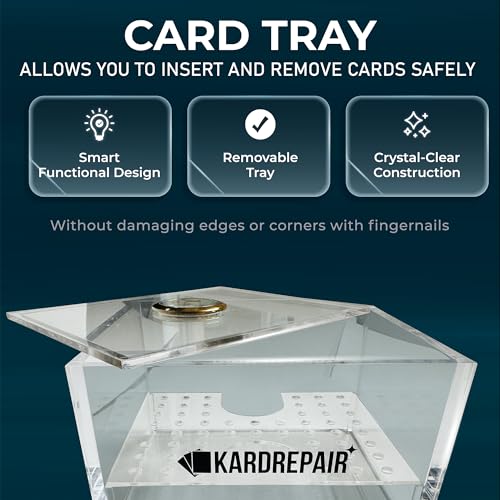 Kardrepair TCG Humidor Repair Kit — 2 Acrylic Flattening Plates, 4 Spring Clamps, Base Sponge