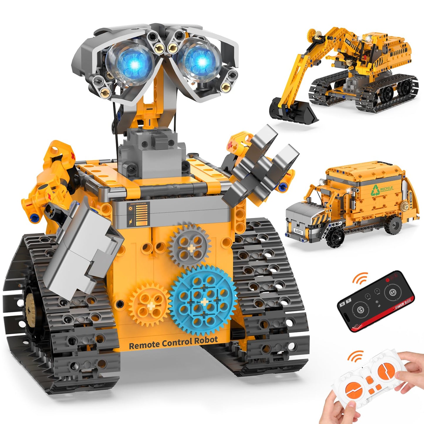 Karei 3-in-1 Robot Building Kit for Boys 8-14 | 700+ Pcs, App & Remote Control