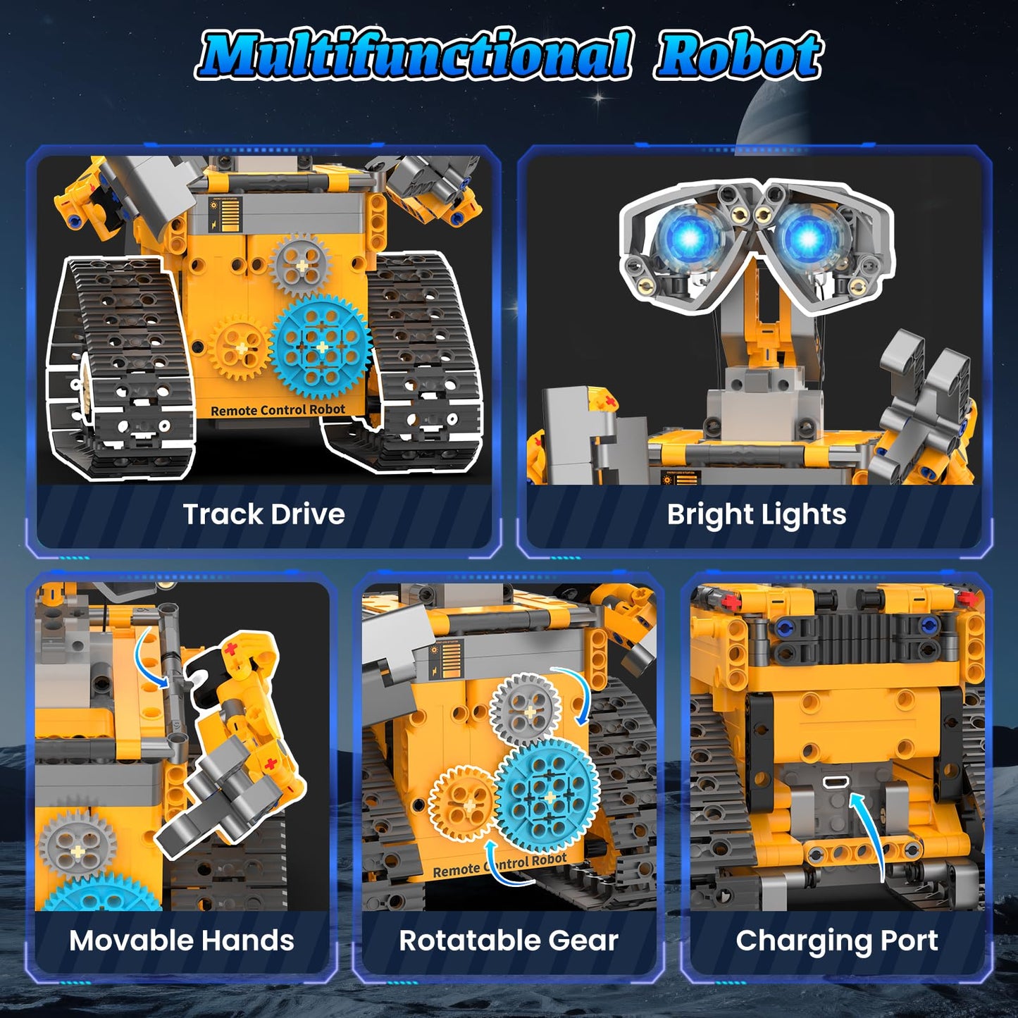 Karei 3-in-1 Robot Building Kit for Boys 8-14 | 700+ Pcs, App & Remote Control
