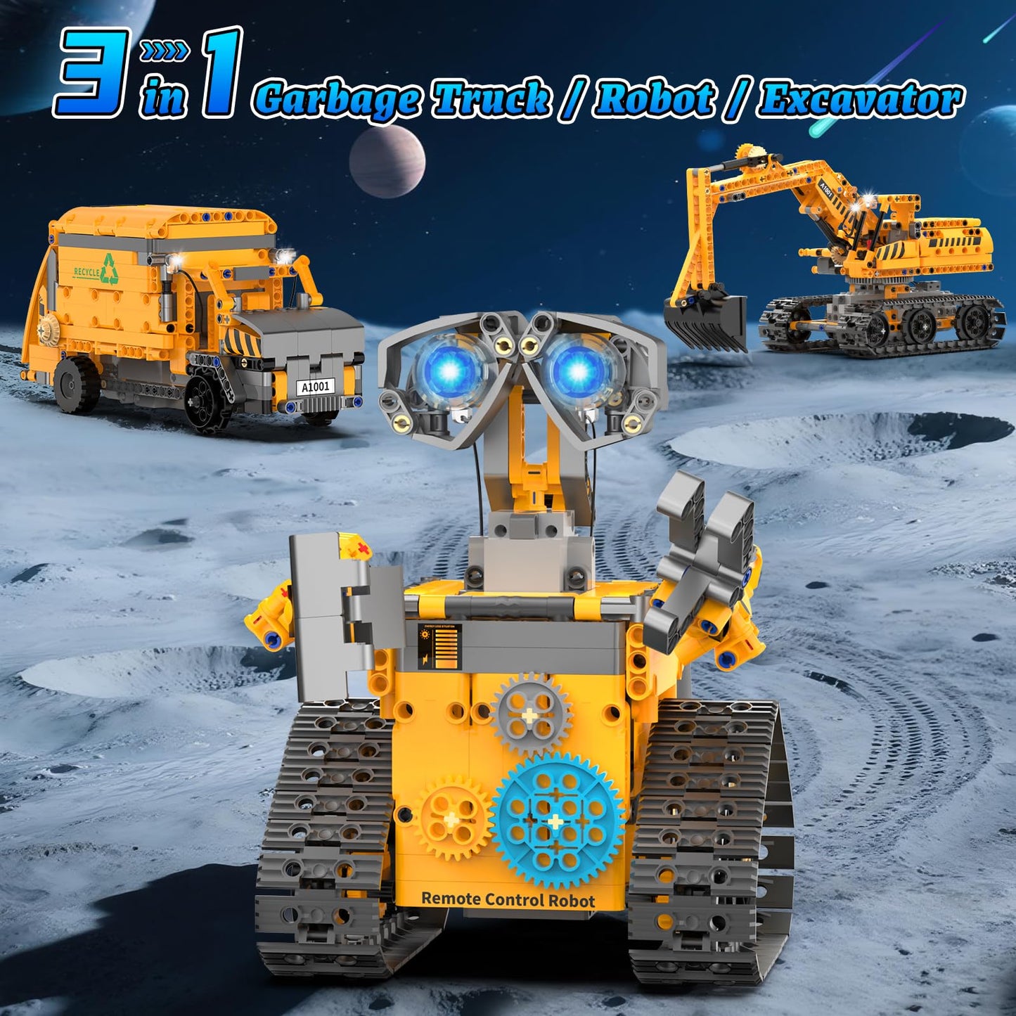 Karei 3-in-1 Robot Building Kit for Boys 8-14 | 700+ Pcs, App & Remote Control