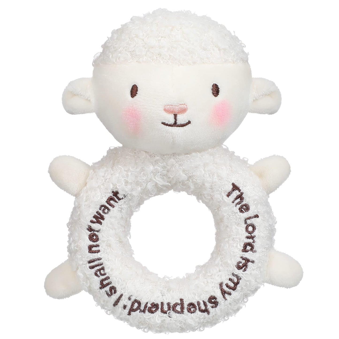 Karenhi Lamb Plush Toy – Soft White Stuffed Animal for Baby, Baptism & Nursery Decor