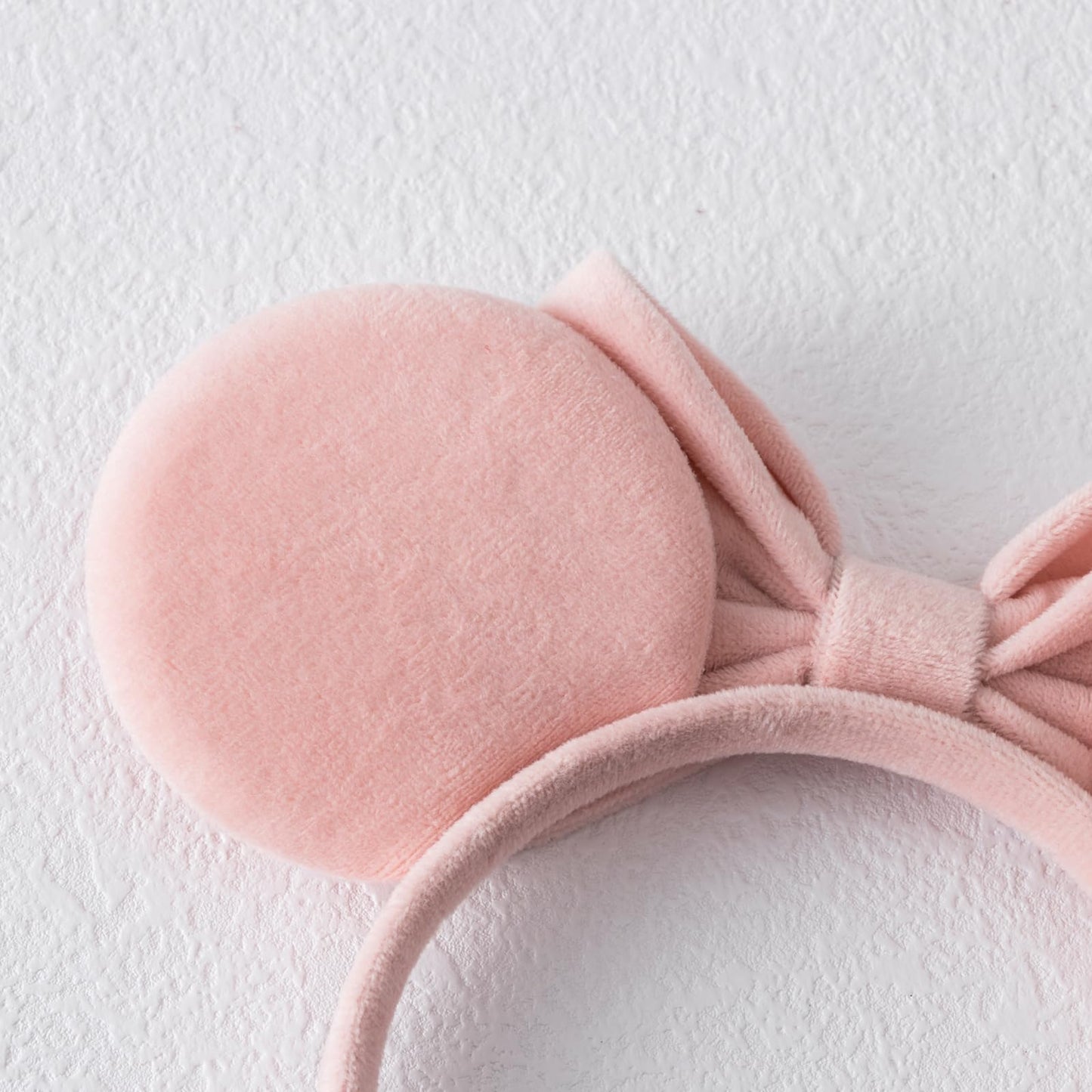 KARETT Pearl Mouse Ears Headband – Glitter Bow for Party and Cosplay